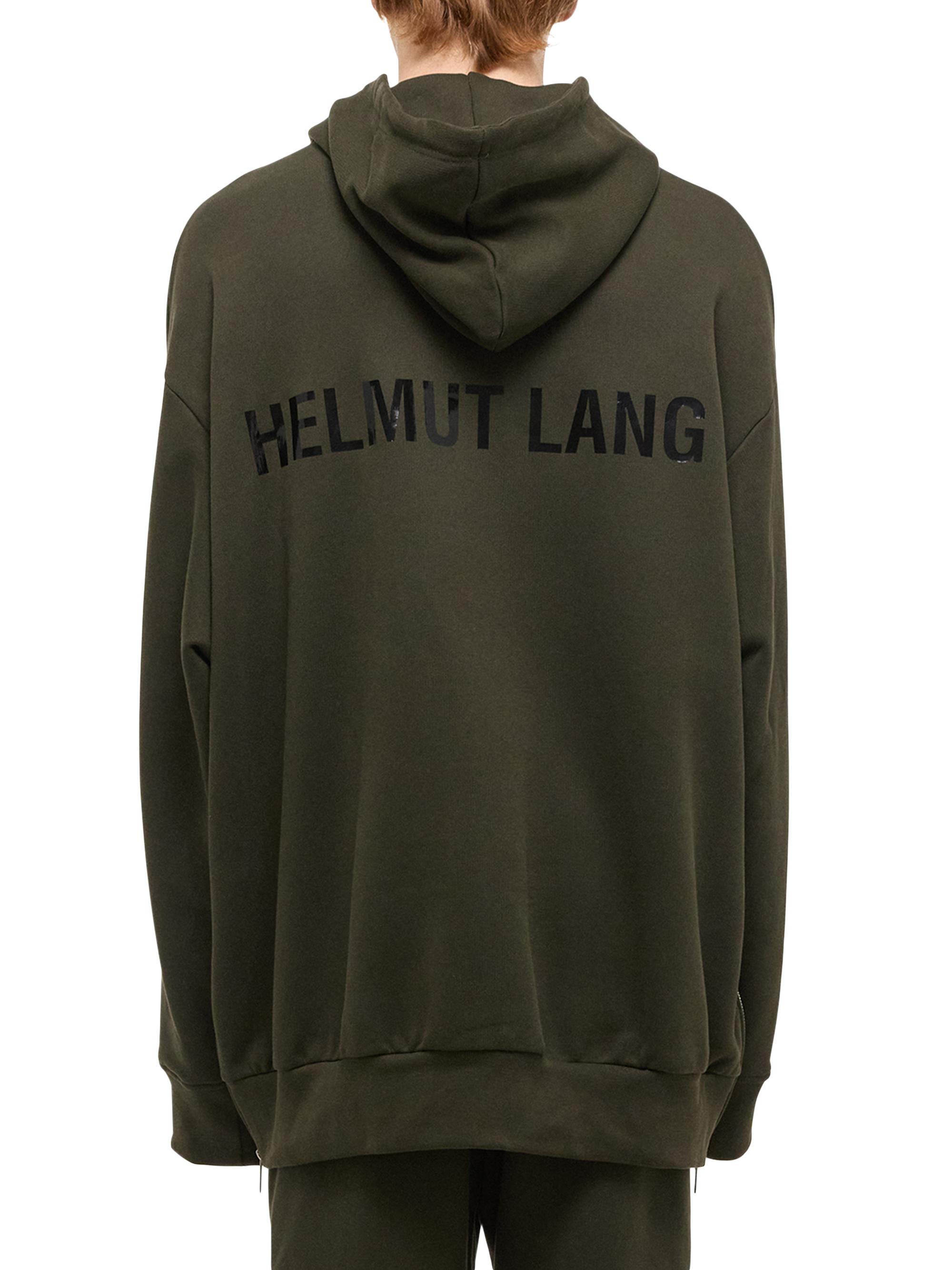Helmut Lang Mega Logo Zip-Accented Oversized Hoodie | Saks Fifth