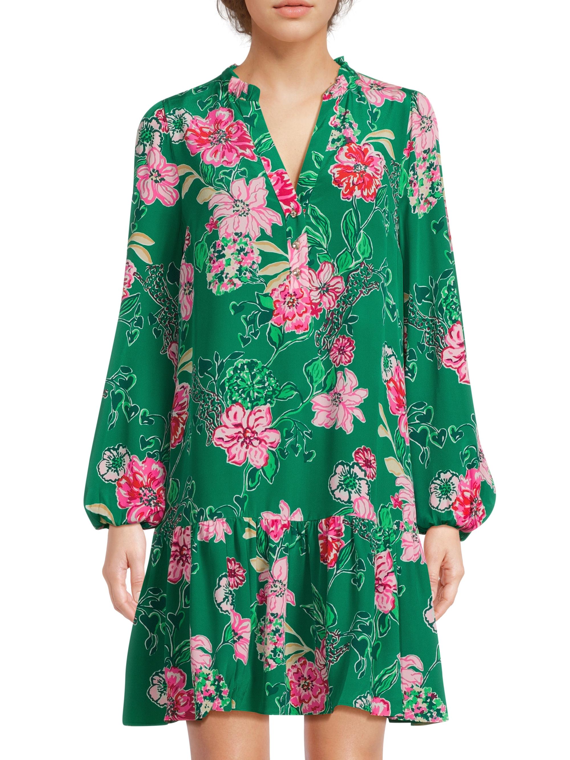 slim fit dress slacks Lilly Pulitzer Trini Viscose Shift Dress