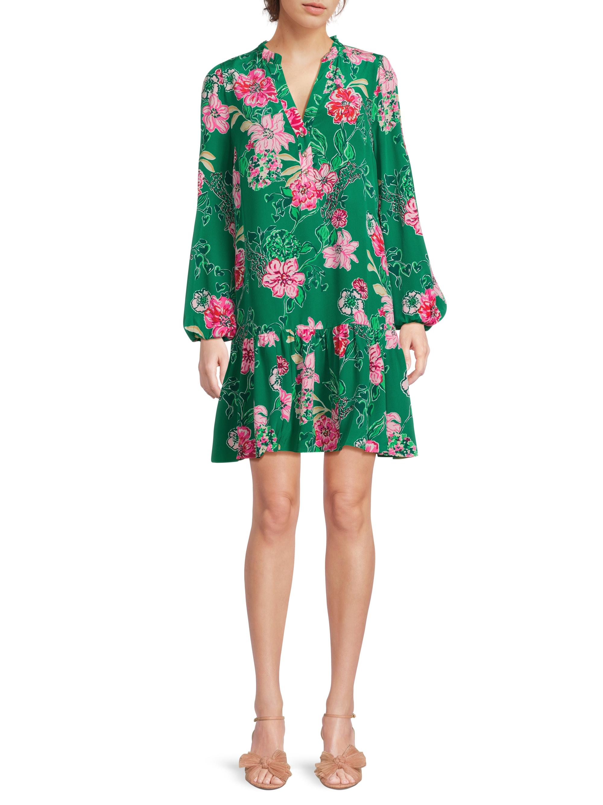 chinese dress ladies Lilly Pulitzer Ophelia 3/4 Sleeve Dress Sapphire Pool Tropical Tango E –  Dan's Southern Prep