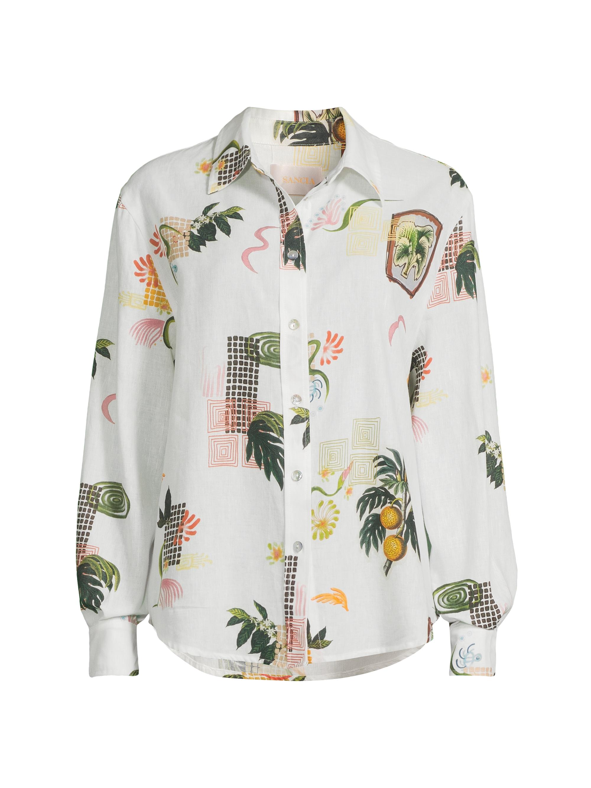 Sancia Women's Paradise Found The Salma Shirt - Valencia Print