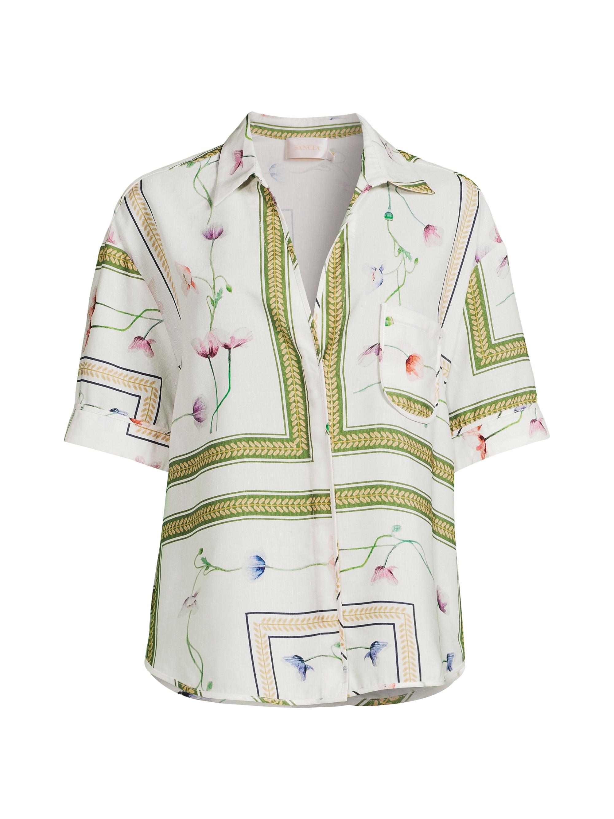 Sancia Women's Paradise Found The Willa Shirt - Amapola Print