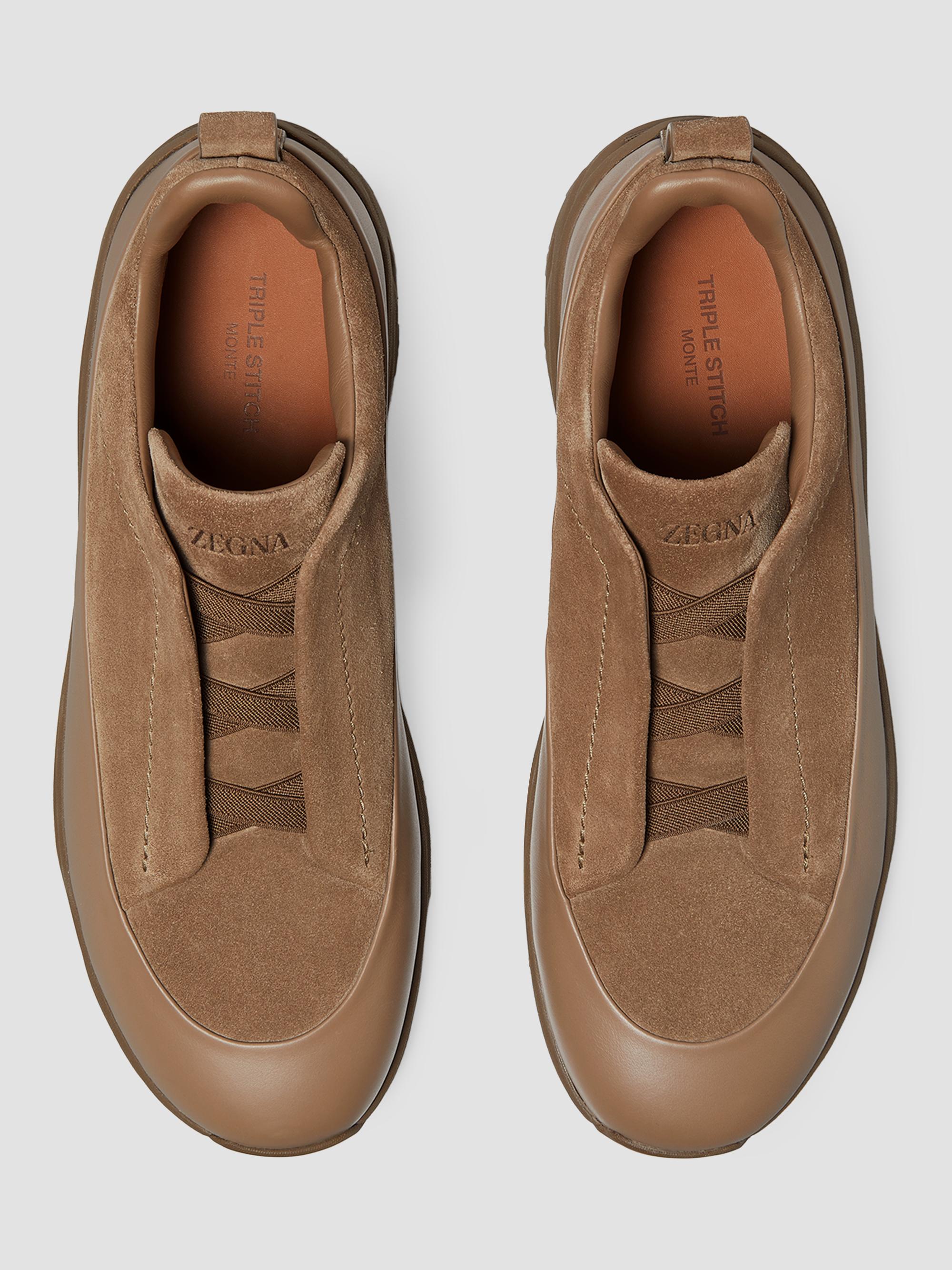 ZEGNA Suede Triple Stitch Monte Sneakers | Saks Fifth Avenue
