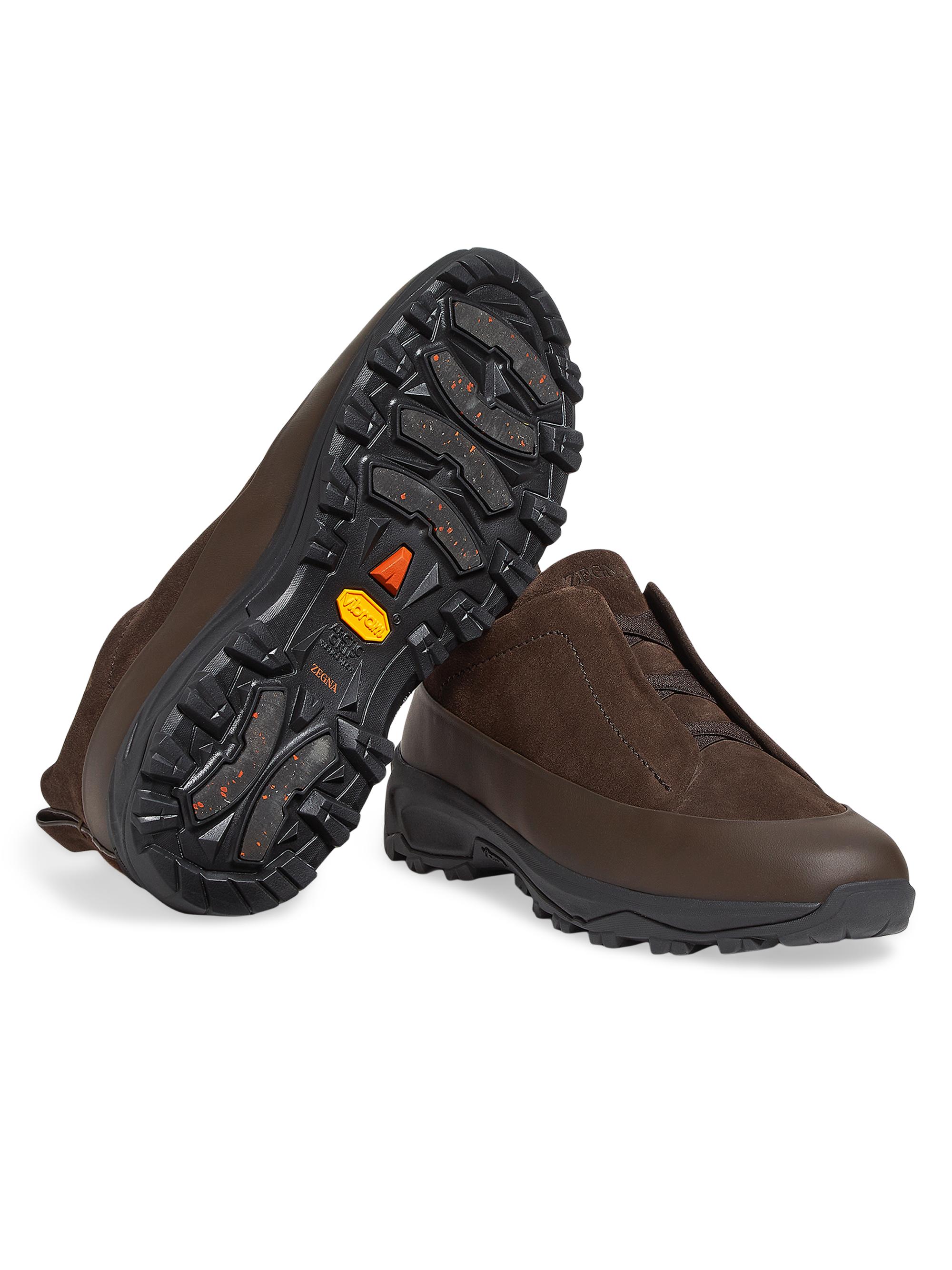 ZEGNA Suede Triple Stitch Monte Sneakers | Saks Fifth Avenue
