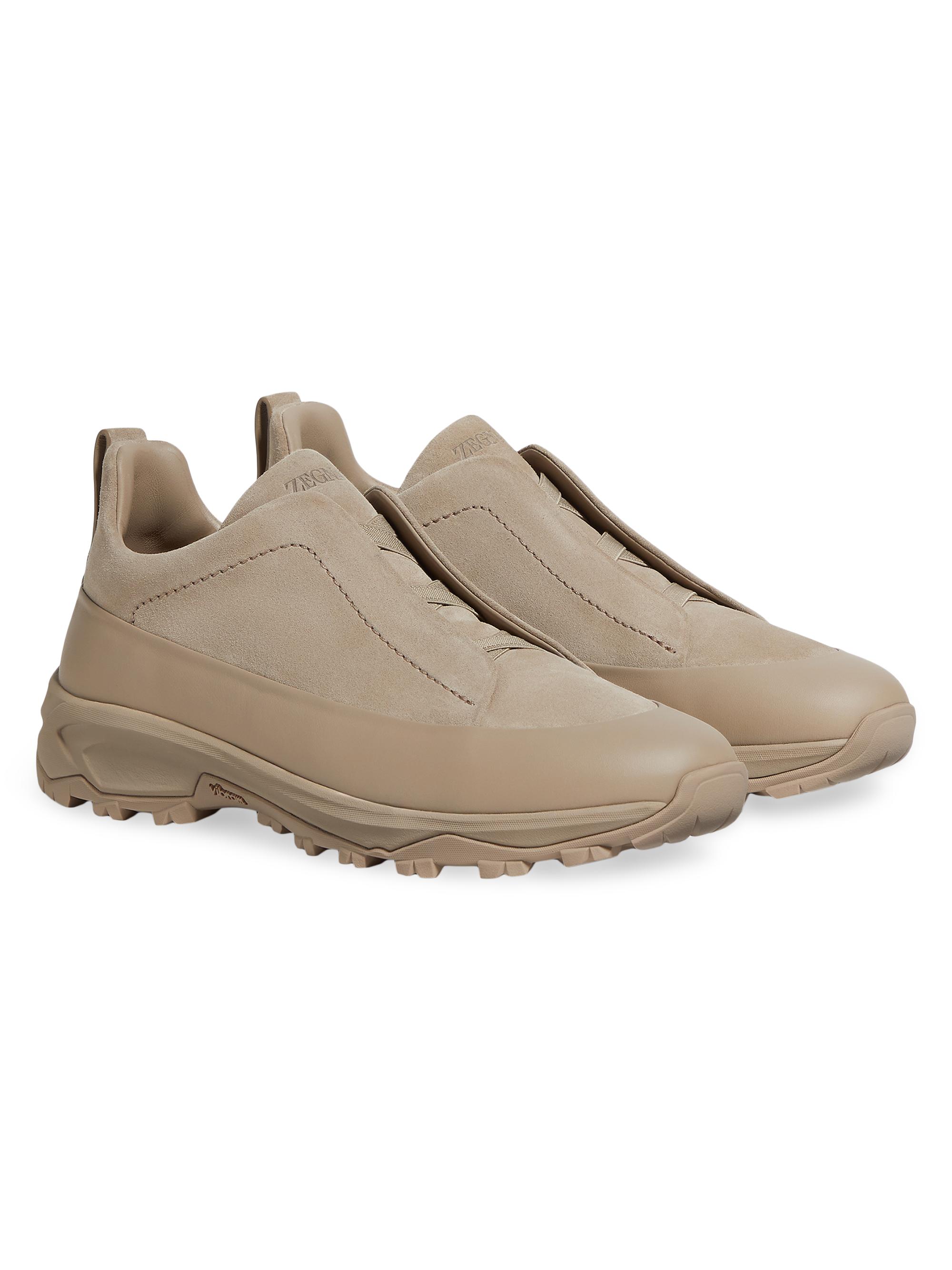 ZEGNA Suede Triple Stitch Monte Sneakers | Saks Fifth Avenue