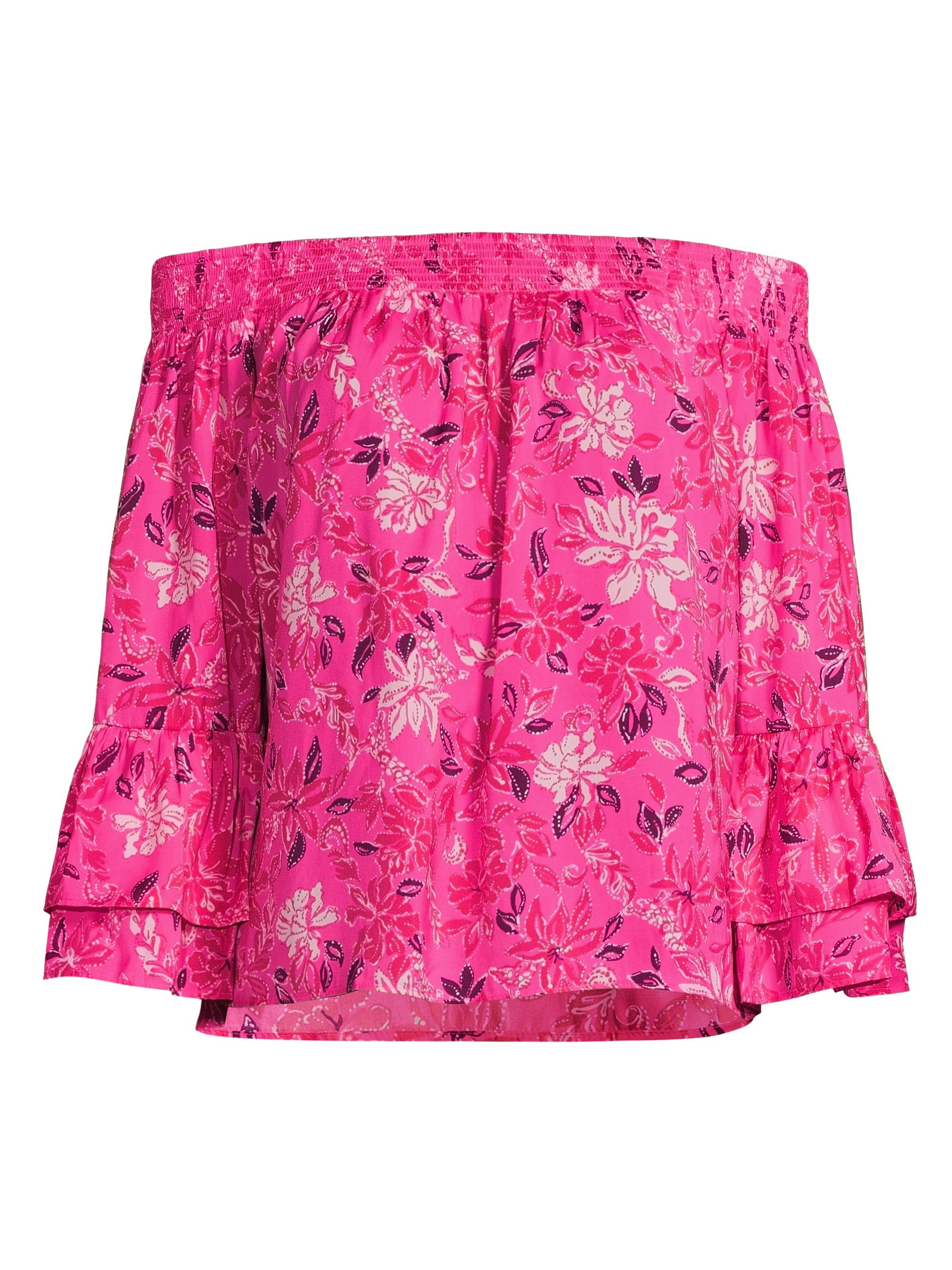 Lilly Pulitzer Women's Kaori Off-the-Shoulder Blouse - Passion Fruit Pink