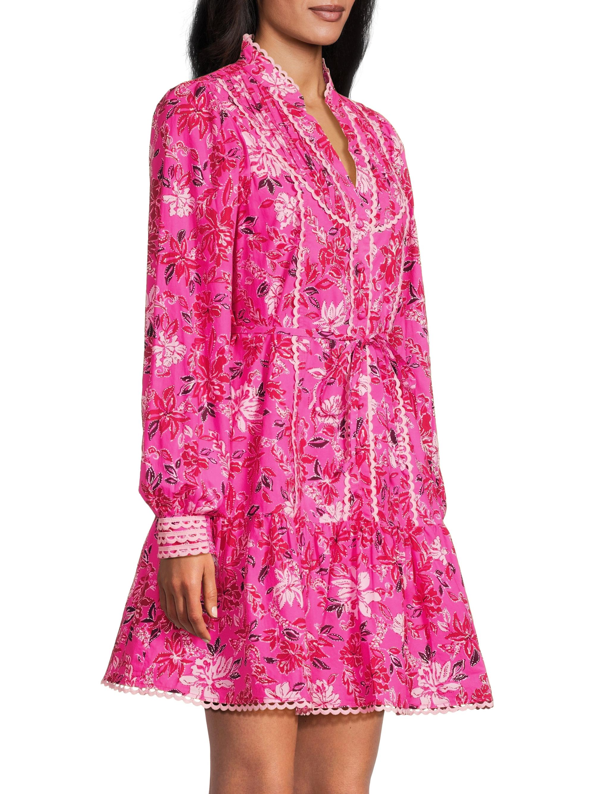 Lilly Pulitzer Women's Arletta Cotton Dress, Pink, 12