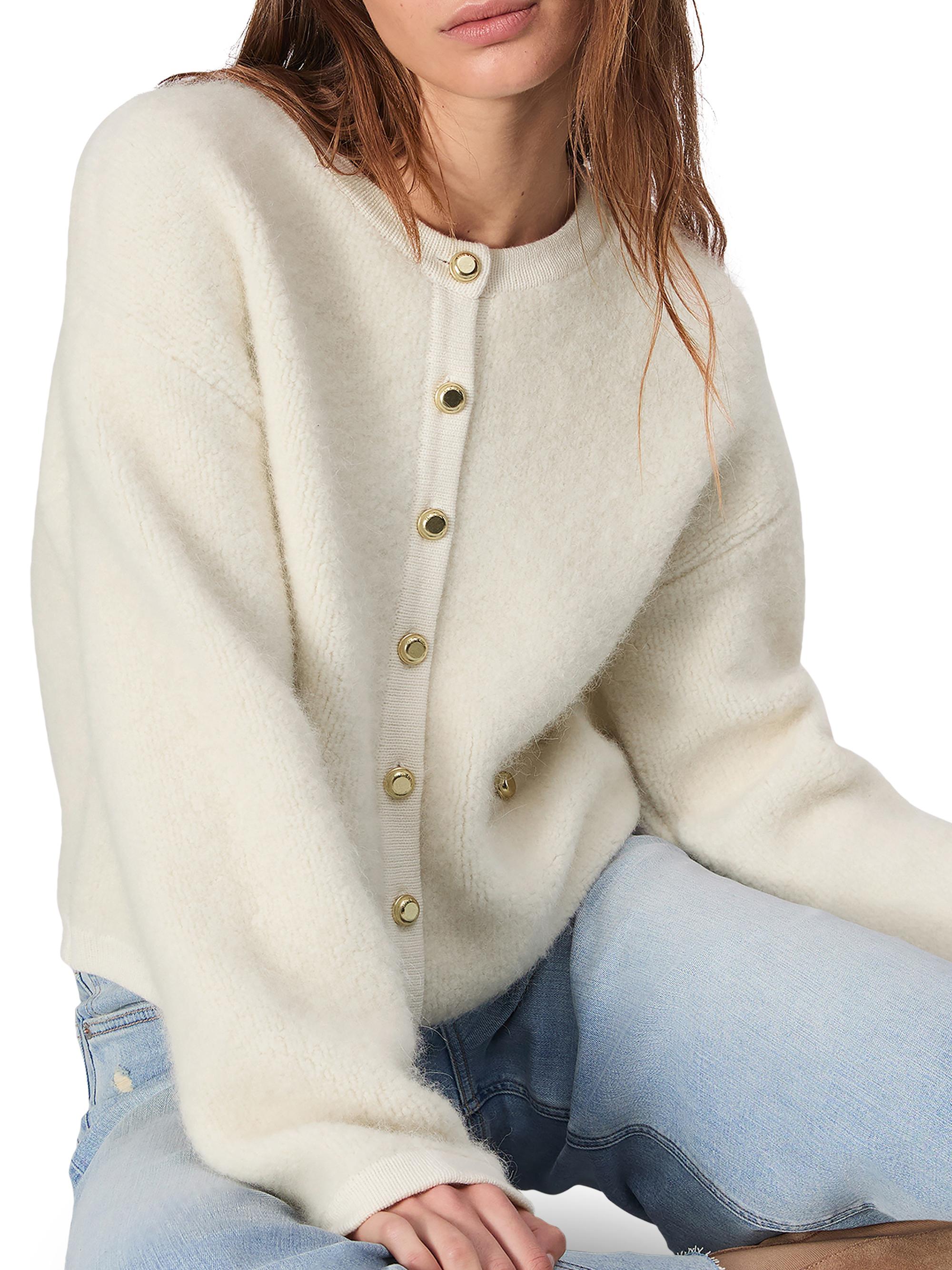 rag & bone Kaia Boucle Crewneck Cardigan | Saks Fifth Avenue