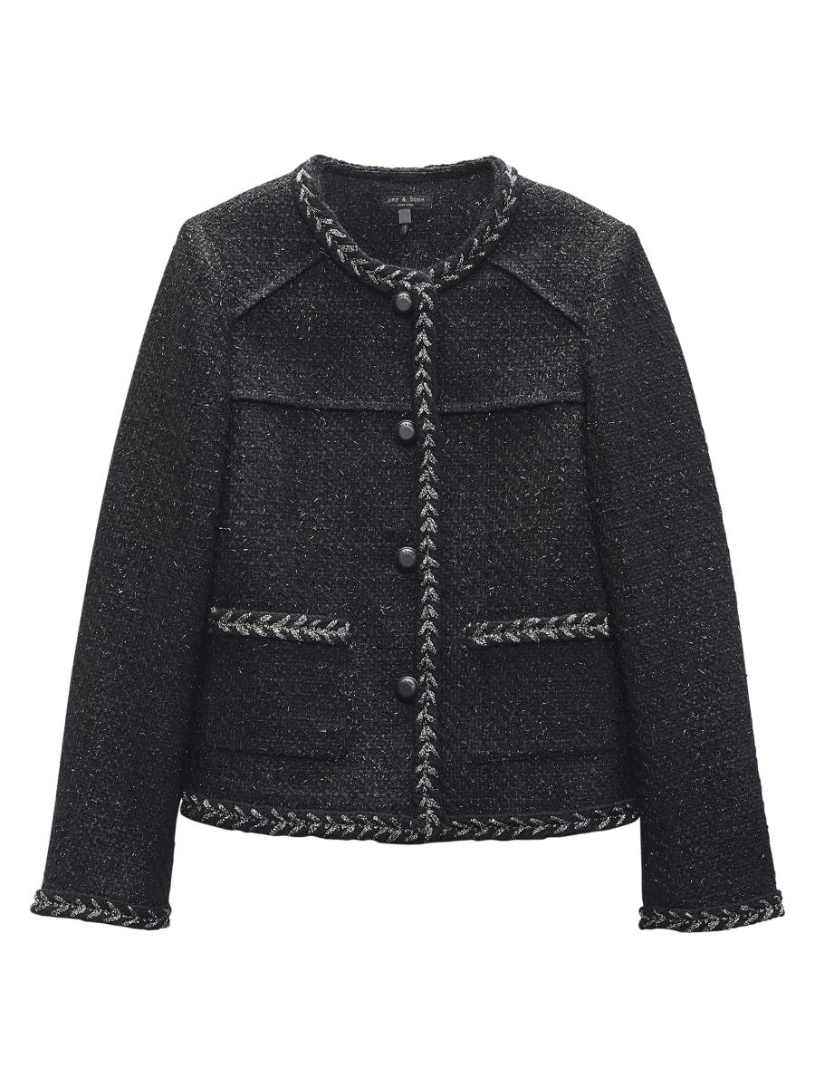 Grace Tweed Jacket　Mサイズ Grace Women Double-breasted Tweed Jacket With Short Skirt