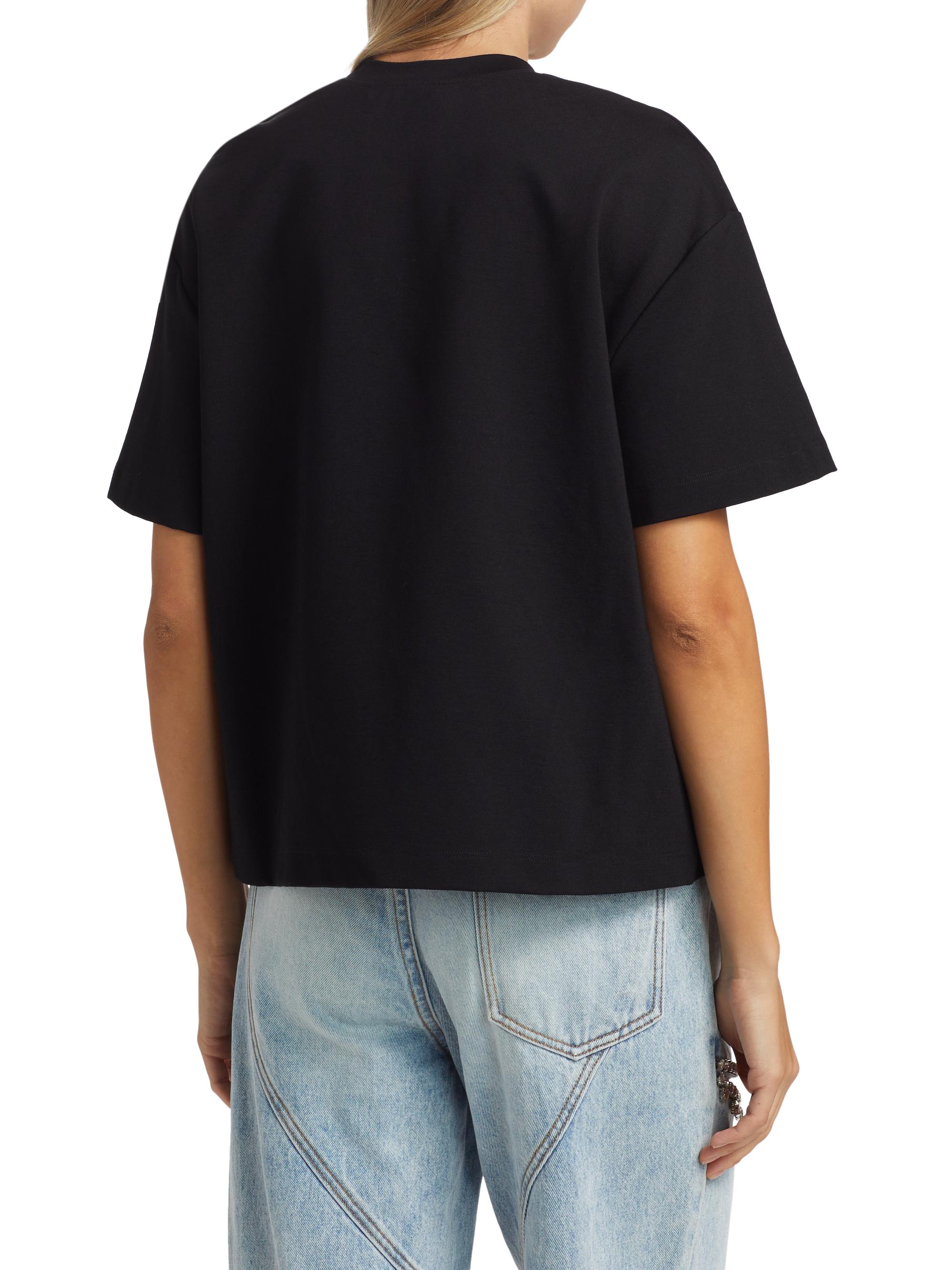 Area Crystal Heart Cut-Out T-Shirt | Saks Fifth Avenue