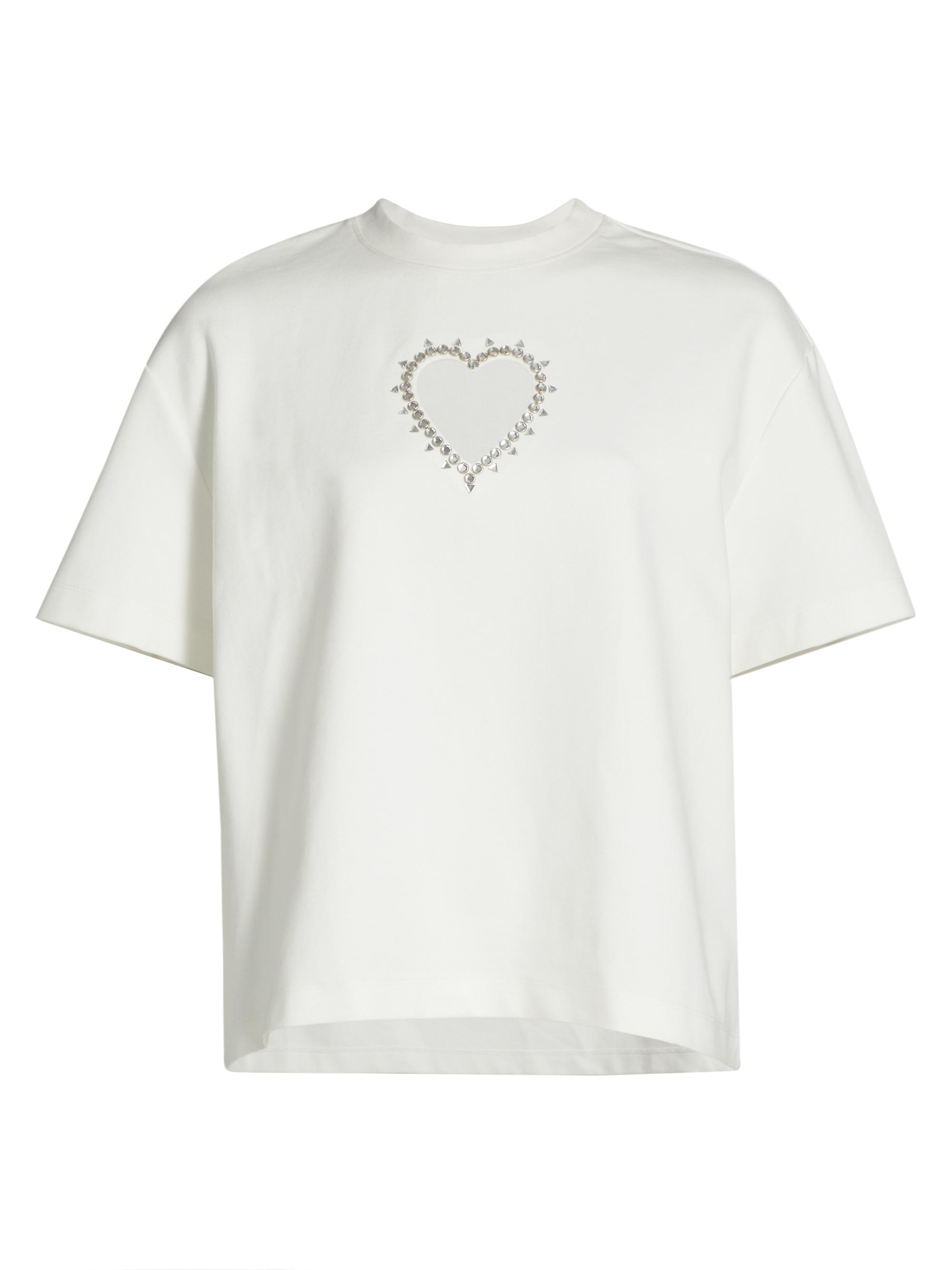 Alexander Wang Logo Cotton Shrunken T-Shirt | Saks Fifth Avenue