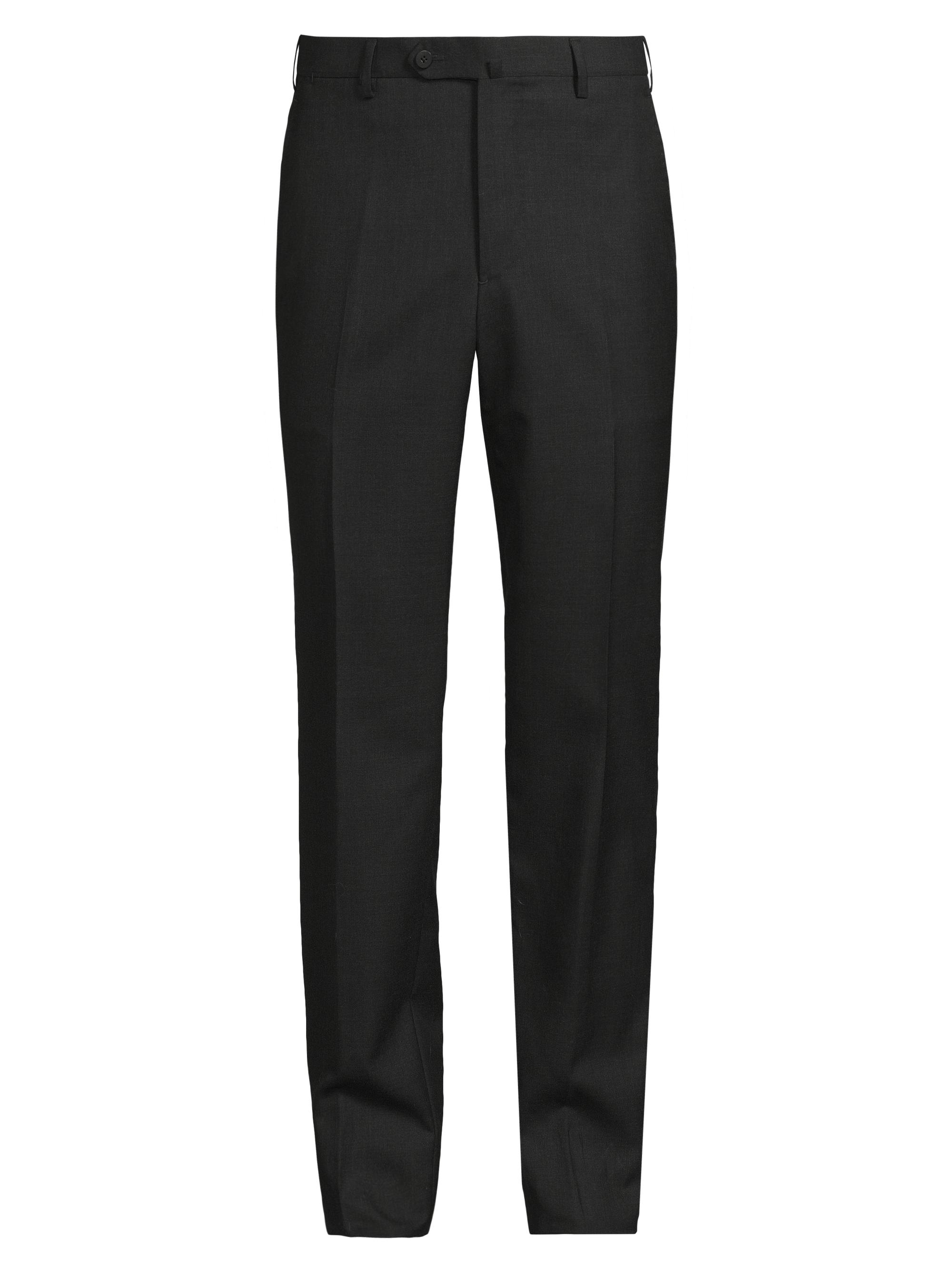 Isaia Men's Basic Extended-Tab Wool Trousers - Charcoal