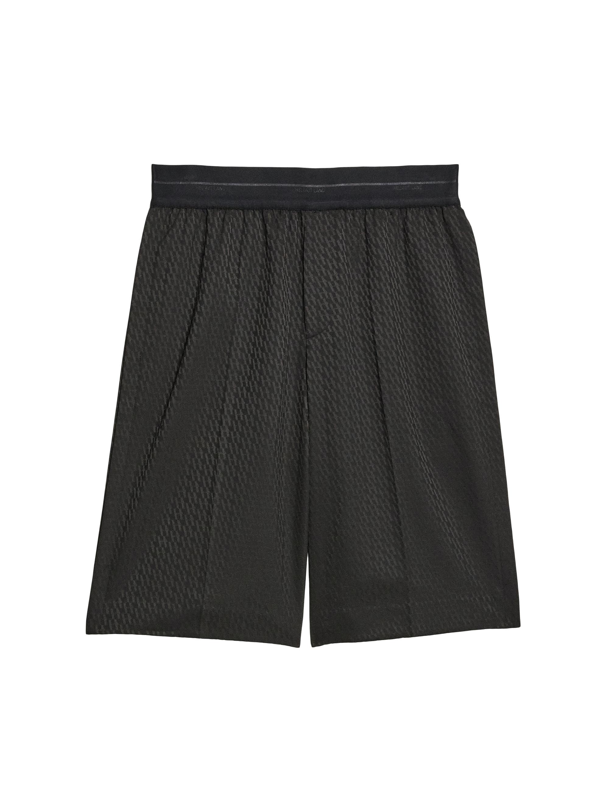 Helmut Lang Men's Car Woven Jacquard Shorts - Black