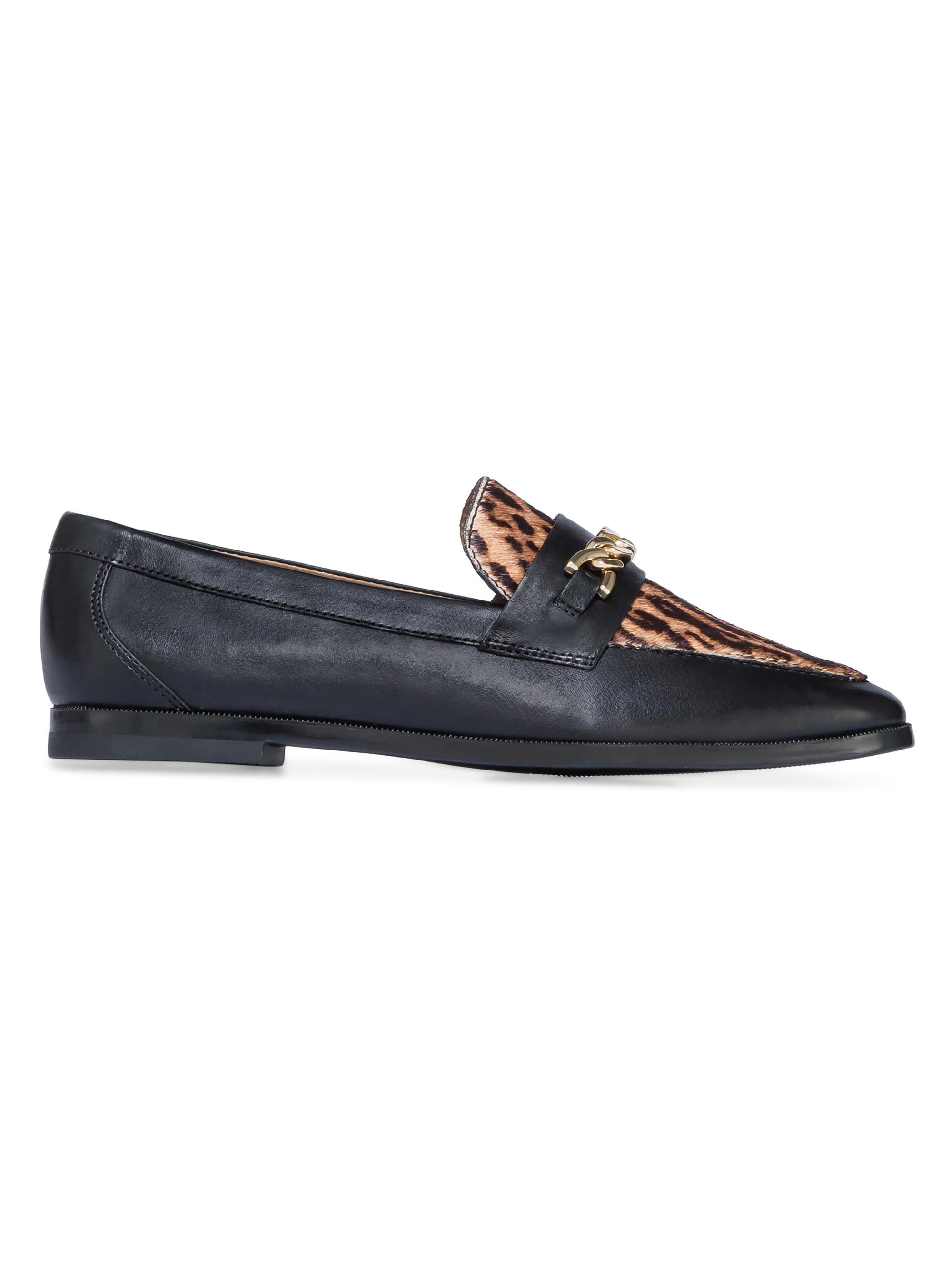 Bernardo Women's Zephyr Haircalf Chain Loafers - Gato Haircalf