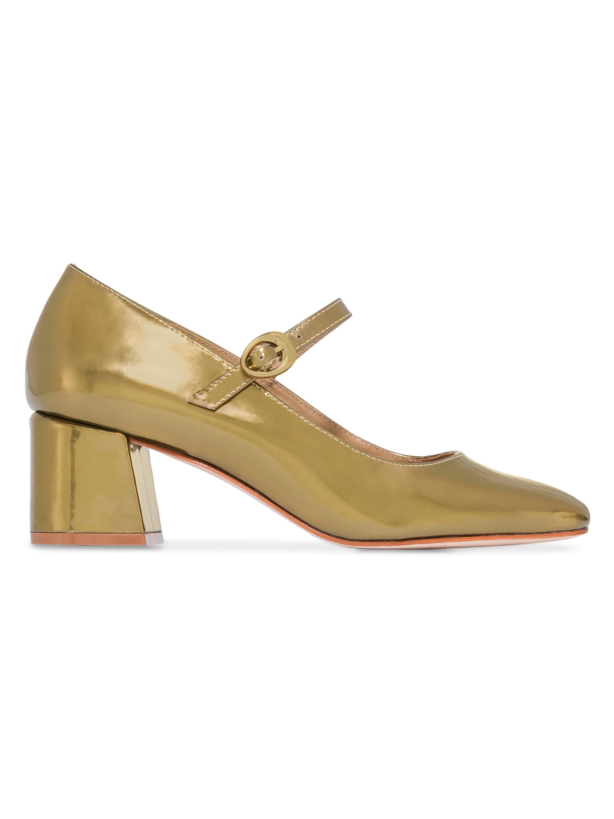 Bernardo Women's Ancona Block Heel Mary Janes - Antique Gold