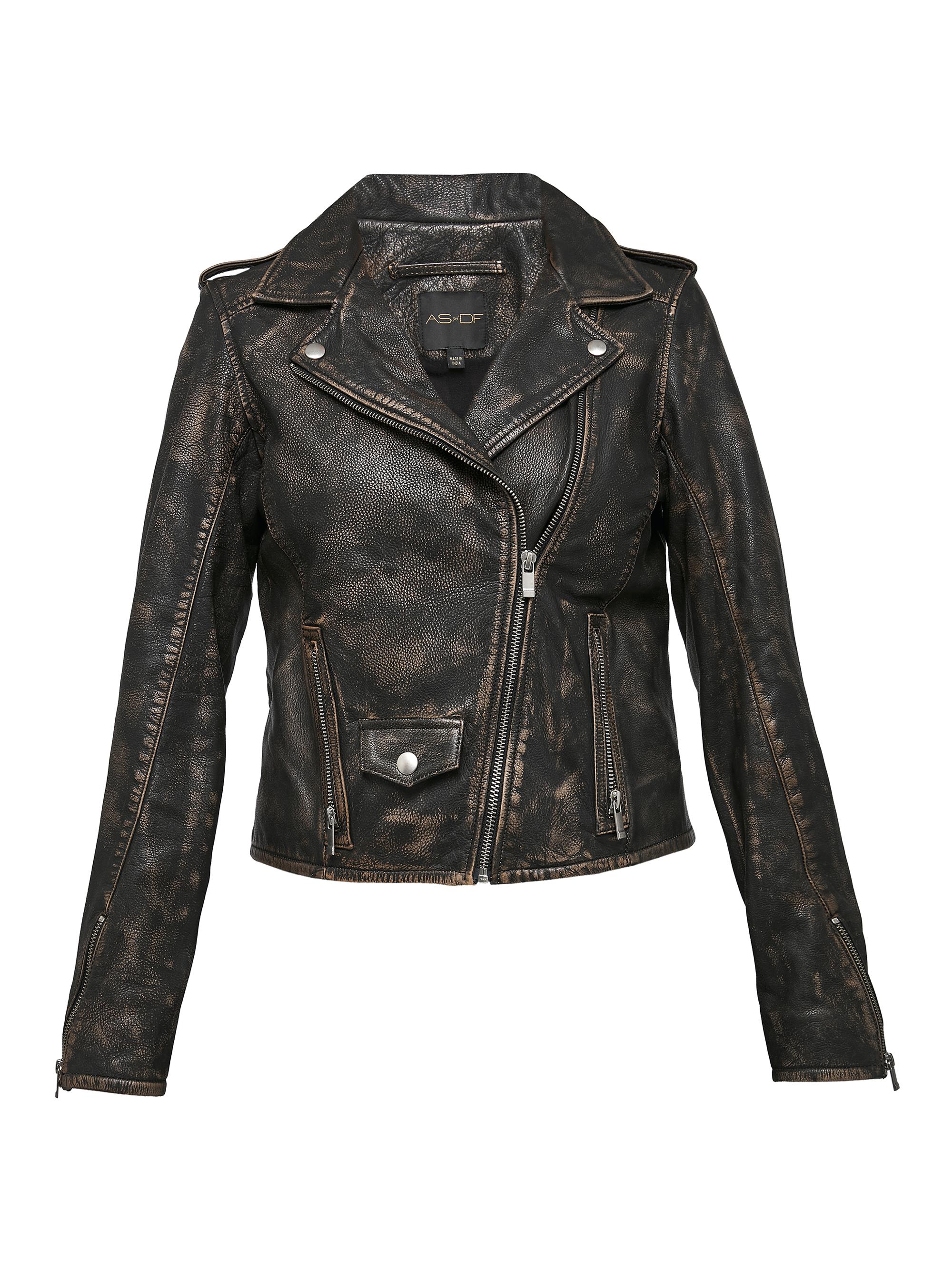 AS by DF Elodie Upcycled Leather Jacket | Saks Fifth Avenue