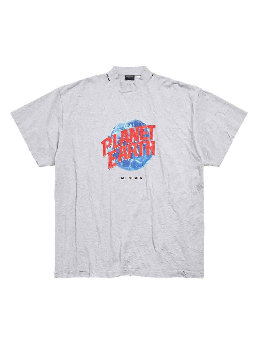 Balenciaga Planet Earth T-Shirt Oversized | Saks Fifth Avenue