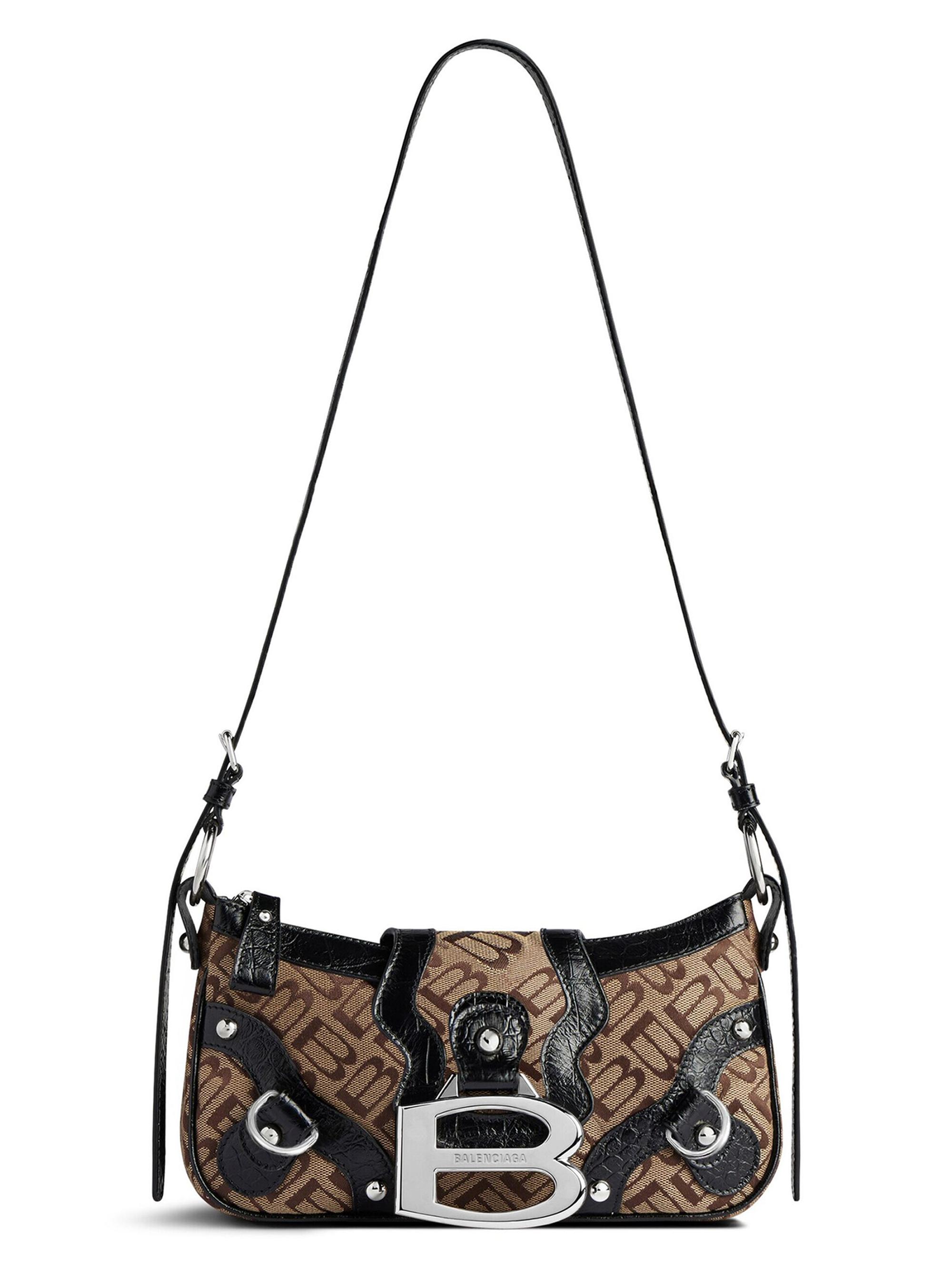 Balenciaga Women's Essex  Shoulder Bag - Brown Black