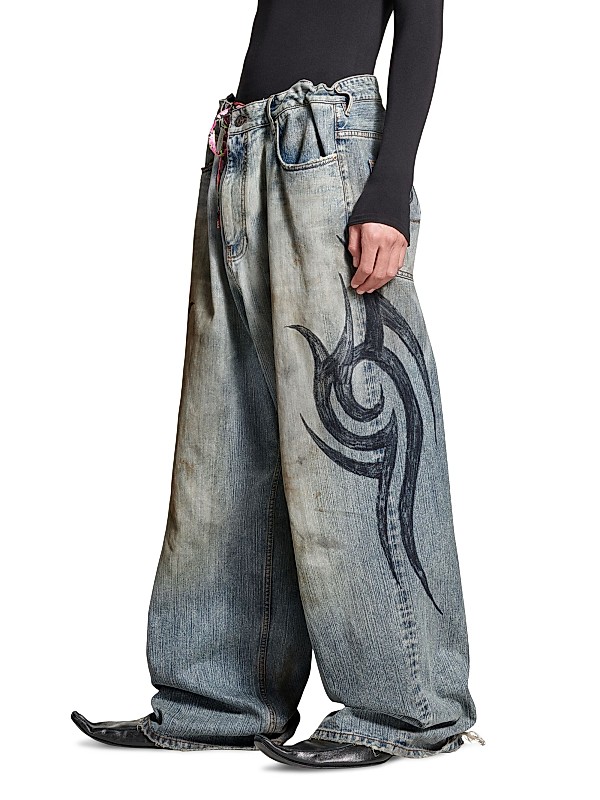 Shop Balenciaga Y2k Stretched Knee Baggy Pants | Saks Fifth Shop Balenciaga Y2k Stretched Knee Baggy Pants | Saks Fifth