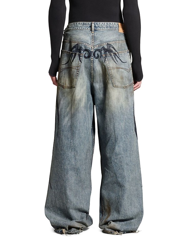 Shop Balenciaga Y2k Stretched Knee Baggy Pants | Saks Fifth Shop Balenciaga Y2k Stretched Knee Baggy Pants | Saks Fifth