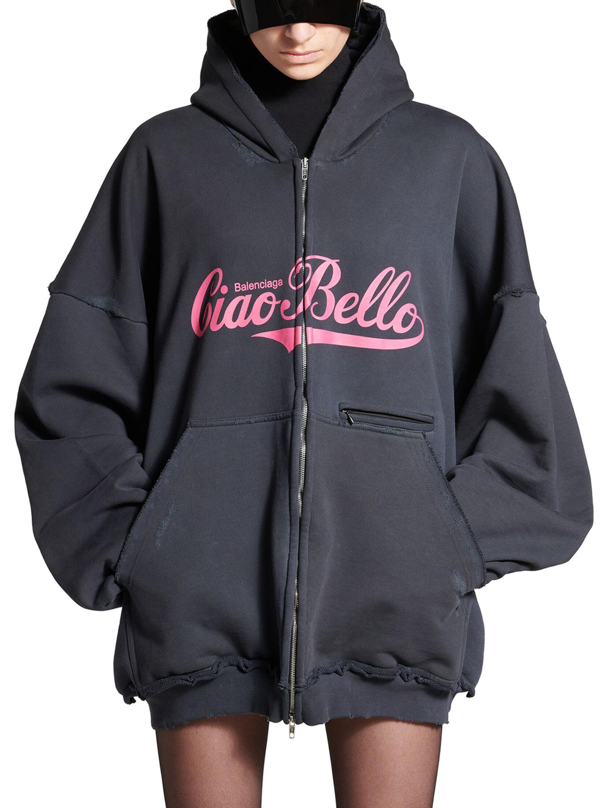 【美品】Balenciaga Ciao Bello Pulled Hoodie Balenciaga Ciao Bello Pulled Hoodie Large Fit | Saks Fifth Avenue