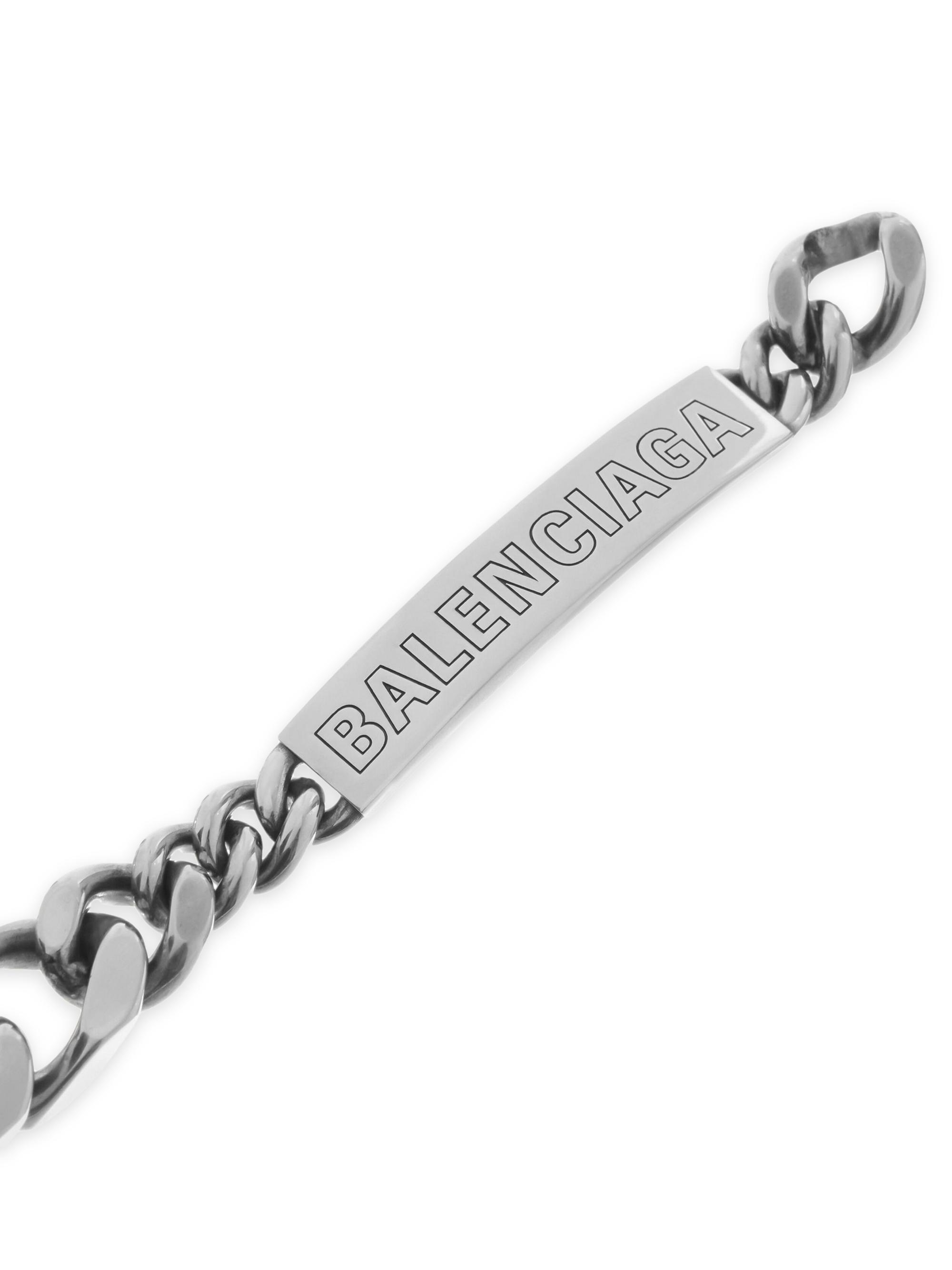 小物 BALENCIAGA Logo Plate Bracelet Balenciaga Plate logo bracelet Balenciaga