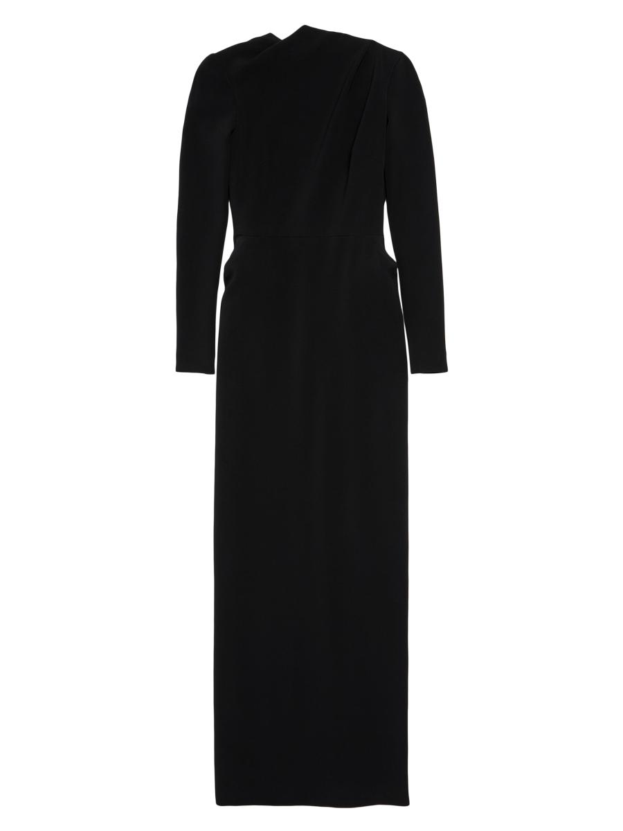 【関税&送料込】Balenciaga Dresses Balenciaga Logo Monogram Asymmetric Shirt Dress, Brand Size
