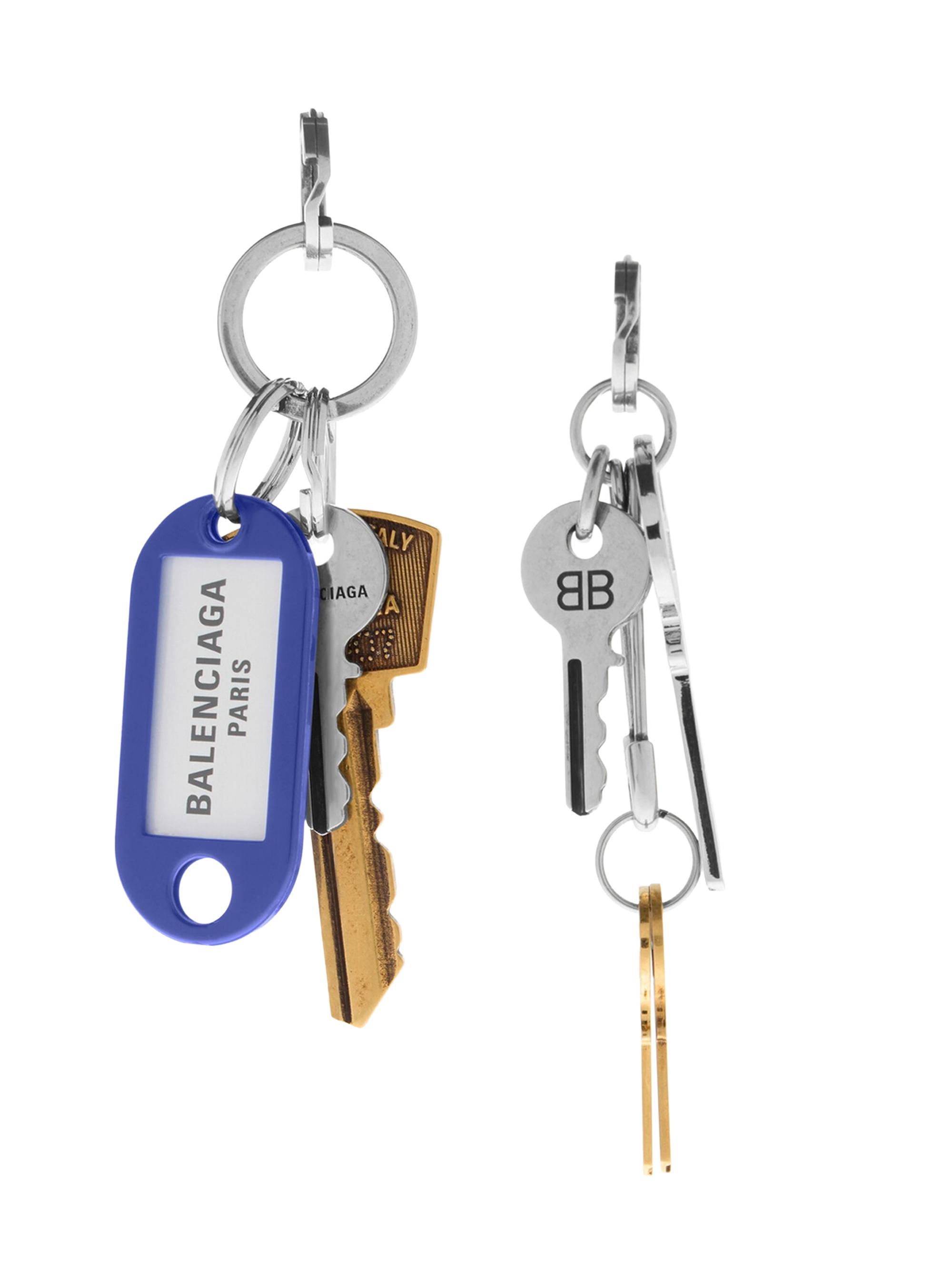 Balenciaga Men's Old School Earrings - Silver