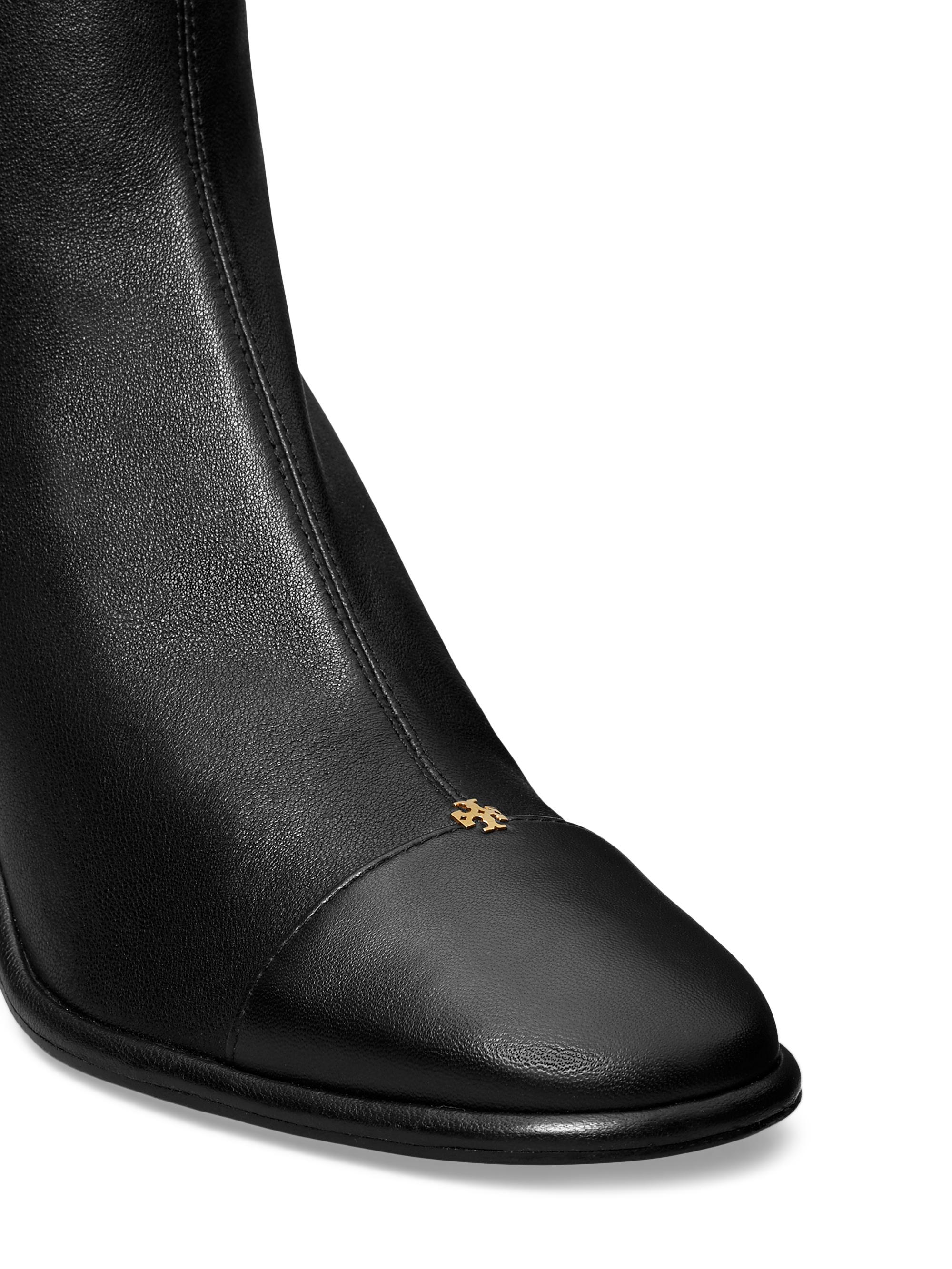 Tory Burch 黒ラバーショートブーツ Tory Burch Pierced Xl 65MM Suede Ankle Boots | Saks Fifth Avenue