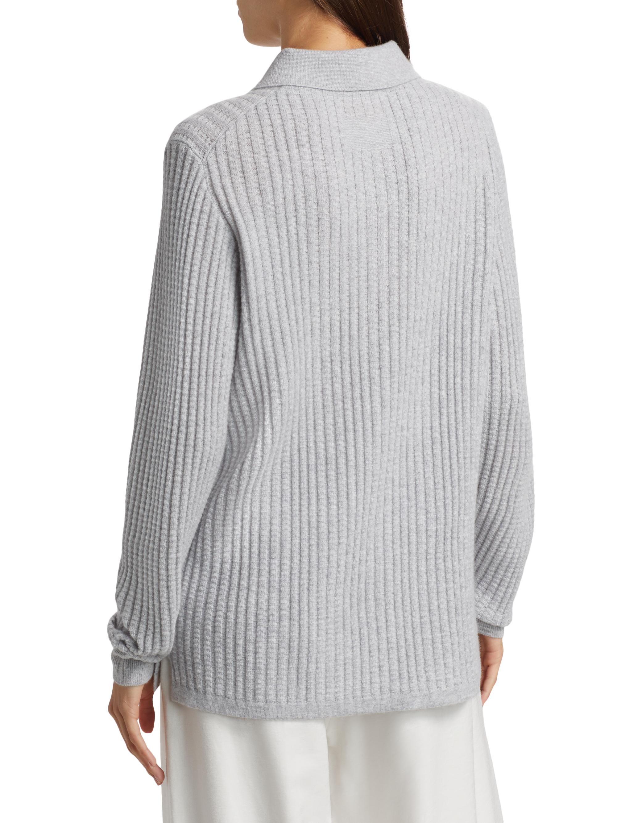 Guest in Residence Theo Waffle Cashmere Polo Sweater | Saks Fifth