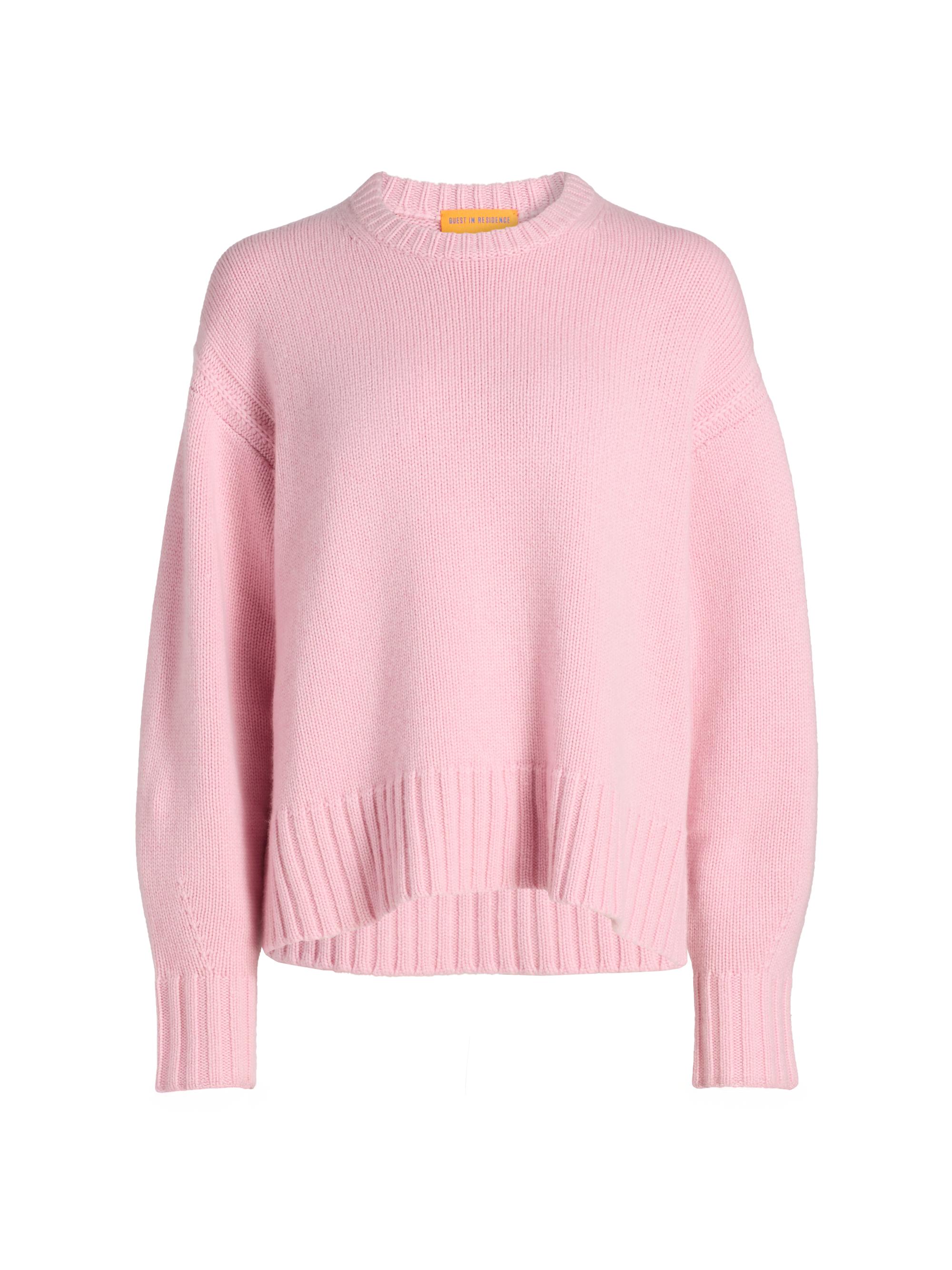 Guest in Residence Women's Cozy Crew Cashmere Sweater - Daybreak