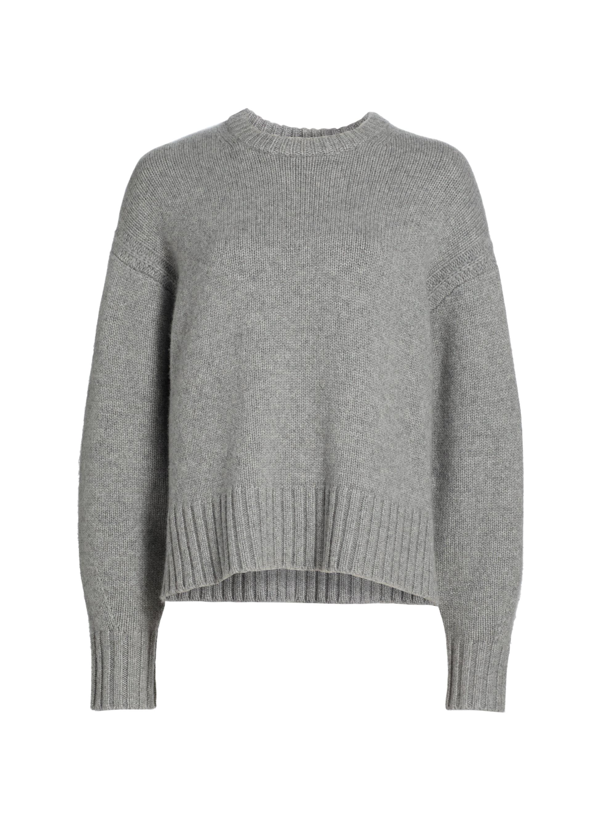 Guest in Residence Women's Cozy Crew Cashmere Sweater - Heather Grey