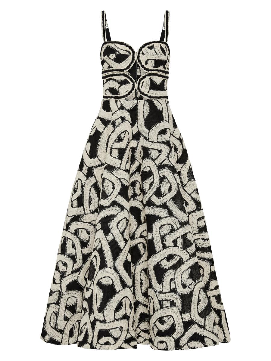Rebecca Vallance Catena Embroidered Mesh Dress | Saks Fifth