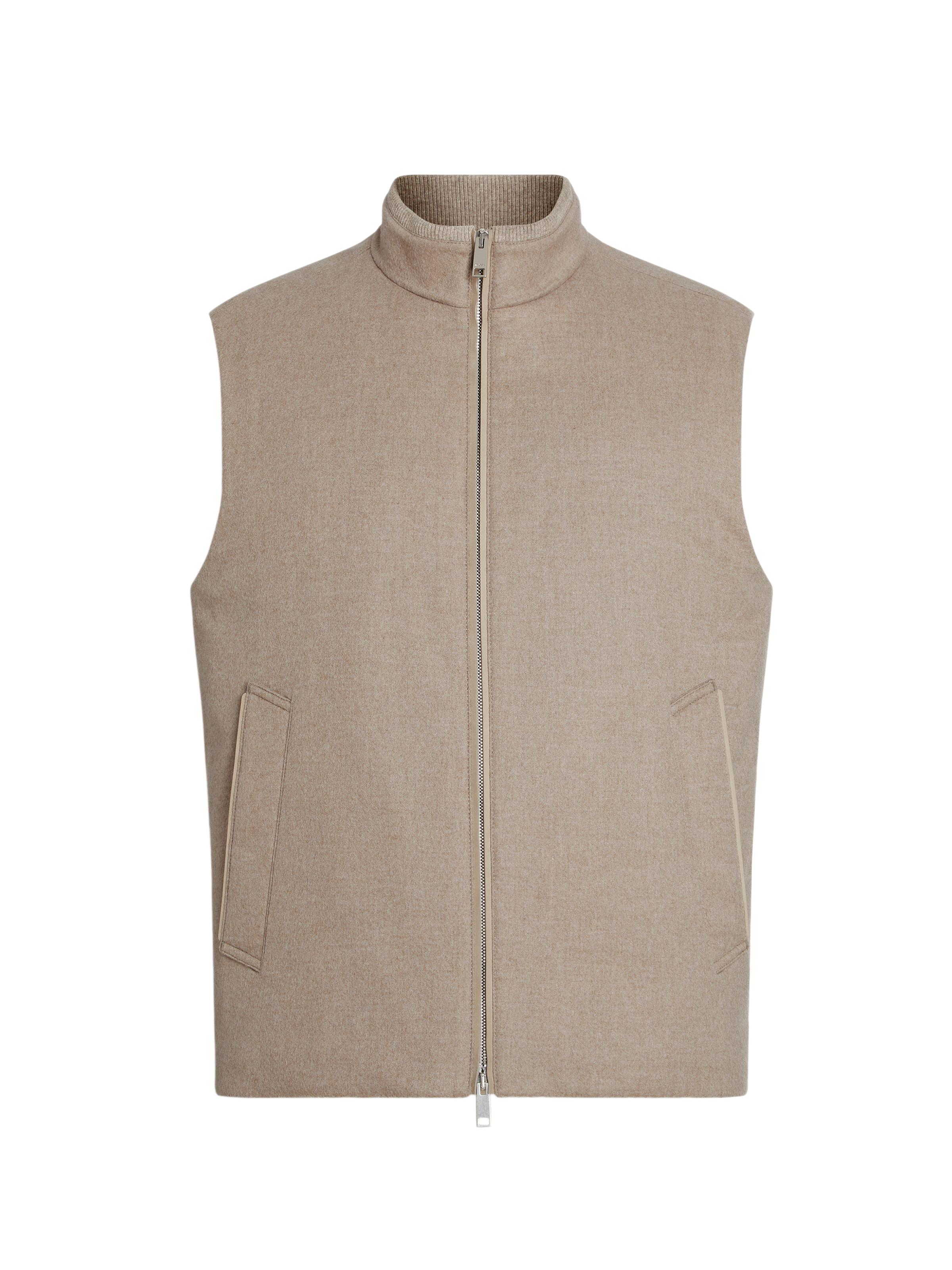ZEGNA Men's Oasi Cashmere Elements Vest - Grey