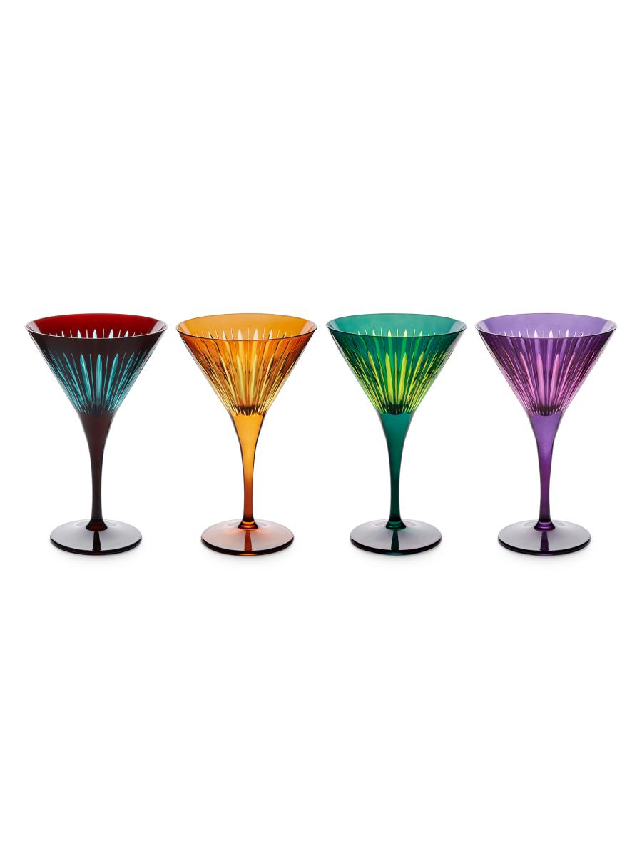L'Objet Prism Martini Glasses 4-Piece Set | Saks Fifth Avenue