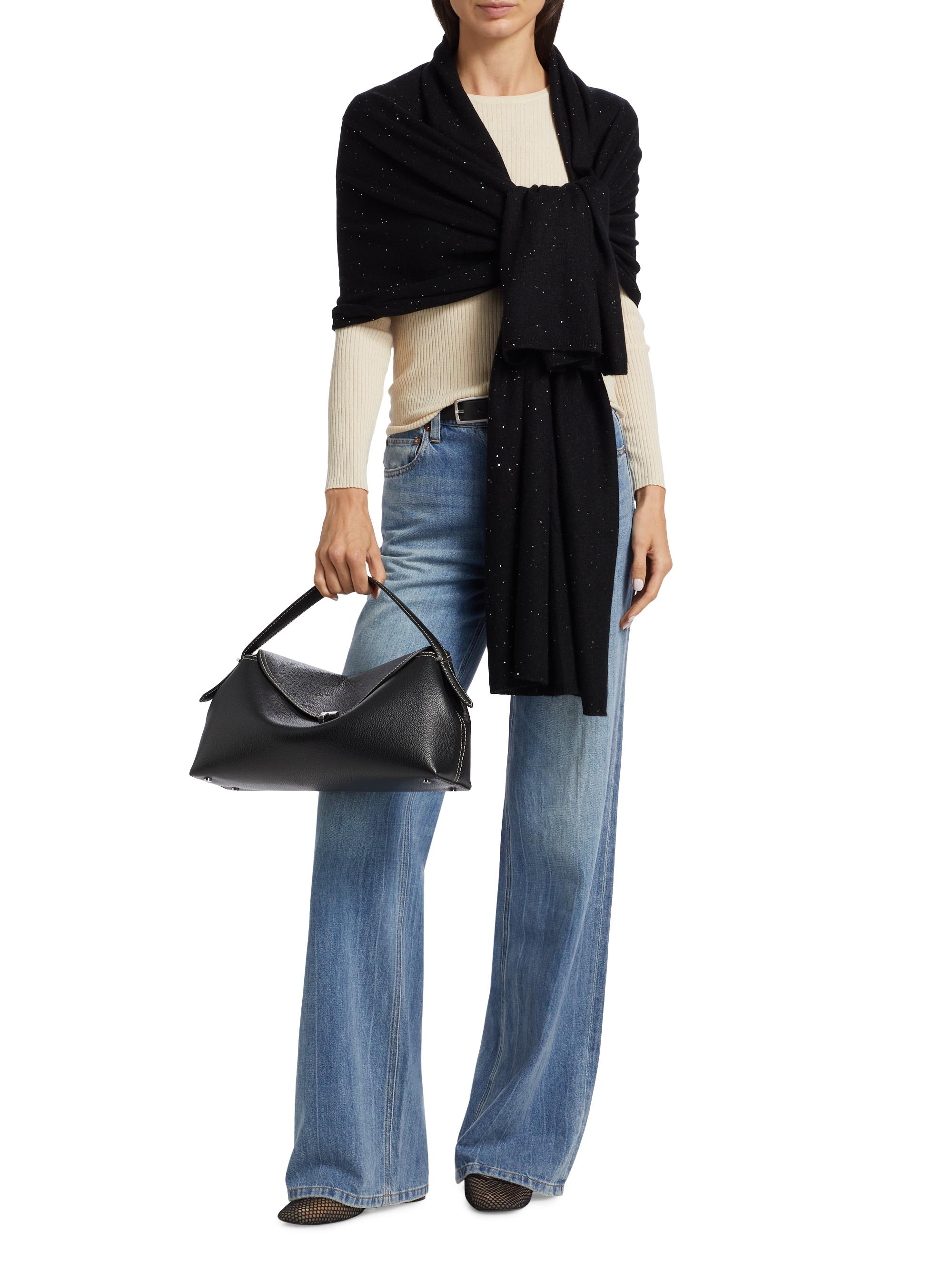 トップス SofiaM Sofia Cashmere Sequined Metallic Cashmere Wrap | Saks Fifth Avenue