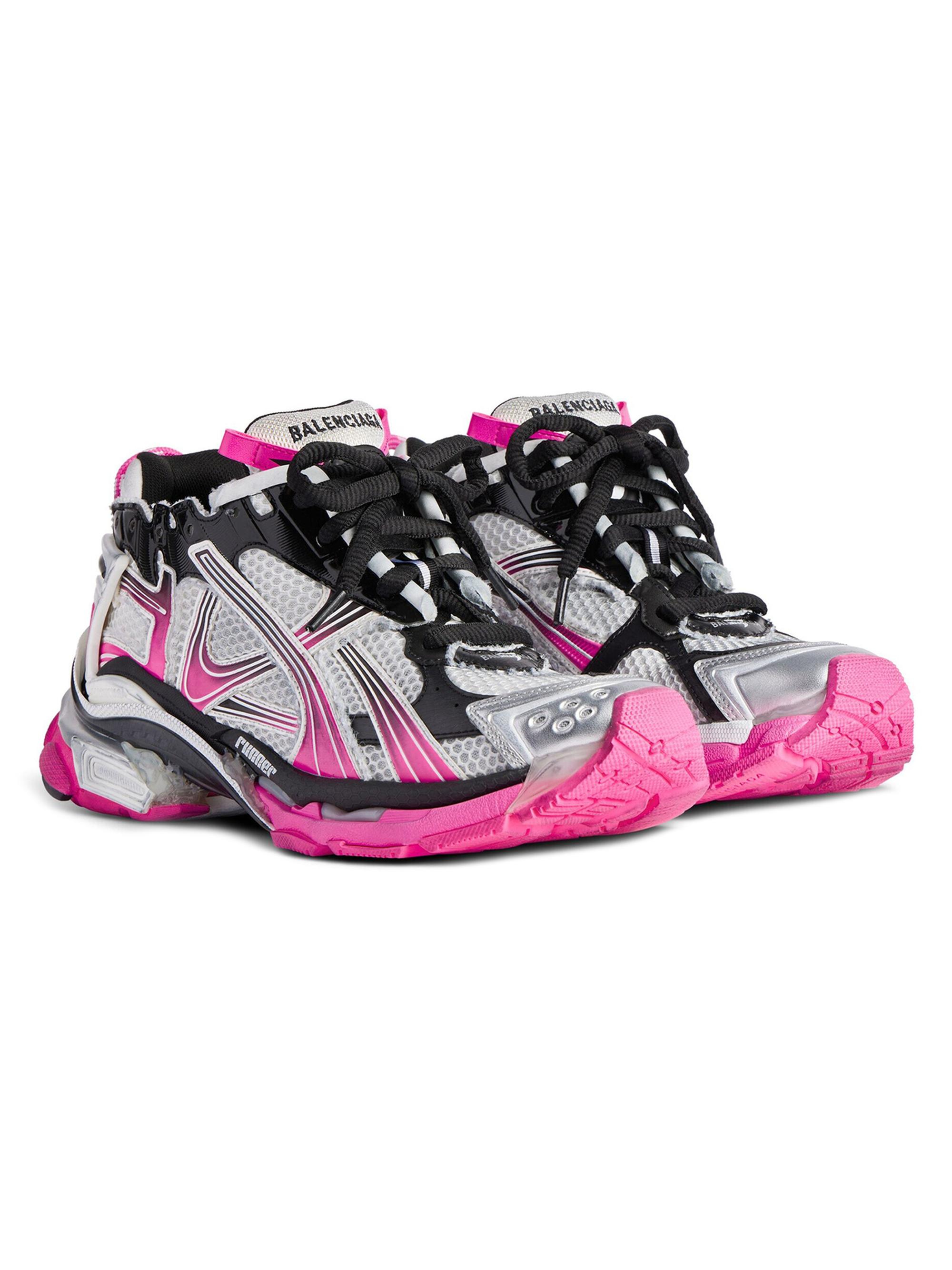 Balenciaga Women's Runner Gradient Sneakers - White Pink | Thumbnail 2