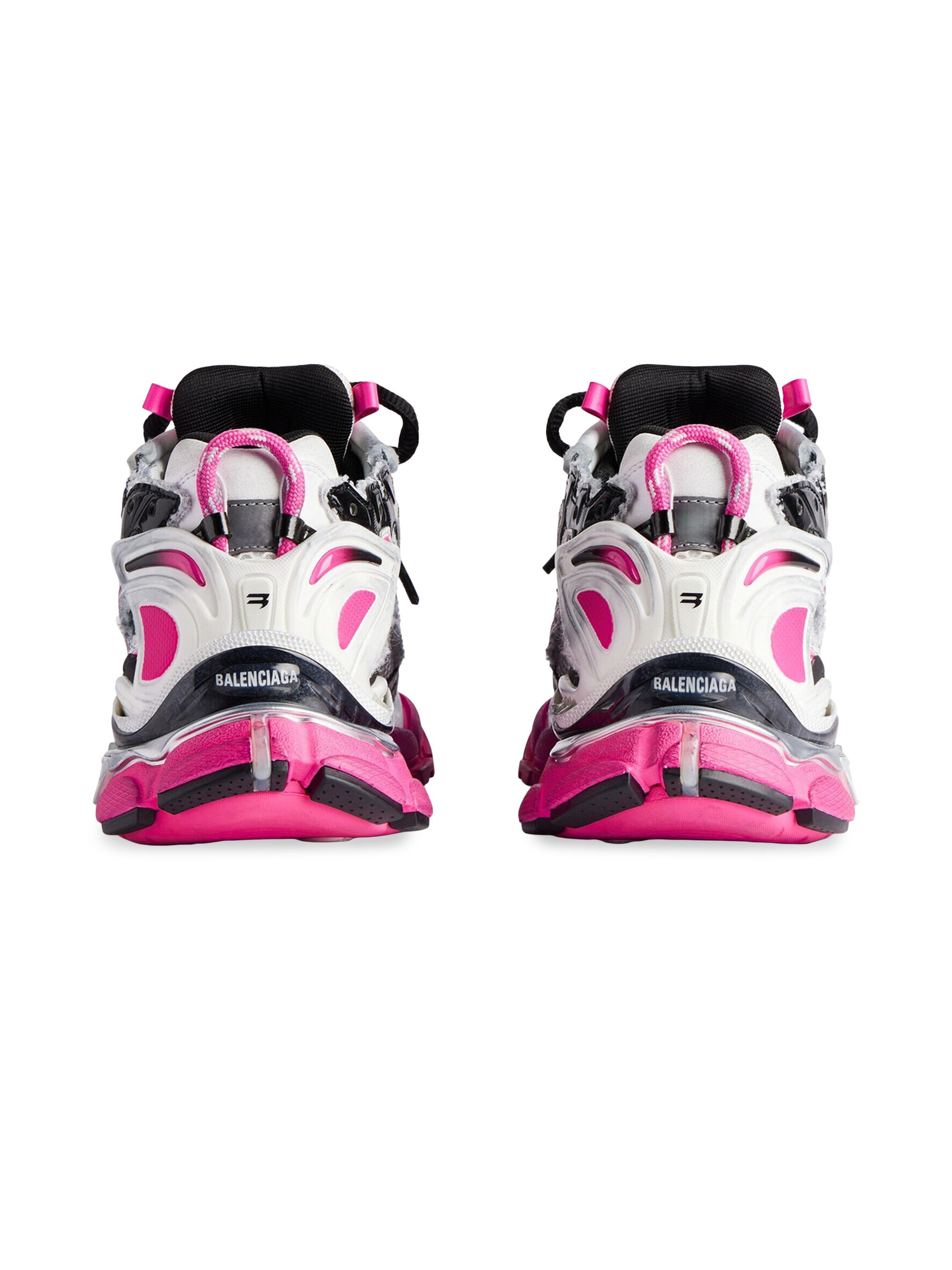 Balenciaga Women's Runner Gradient Sneakers - White Pink | Thumbnail 3