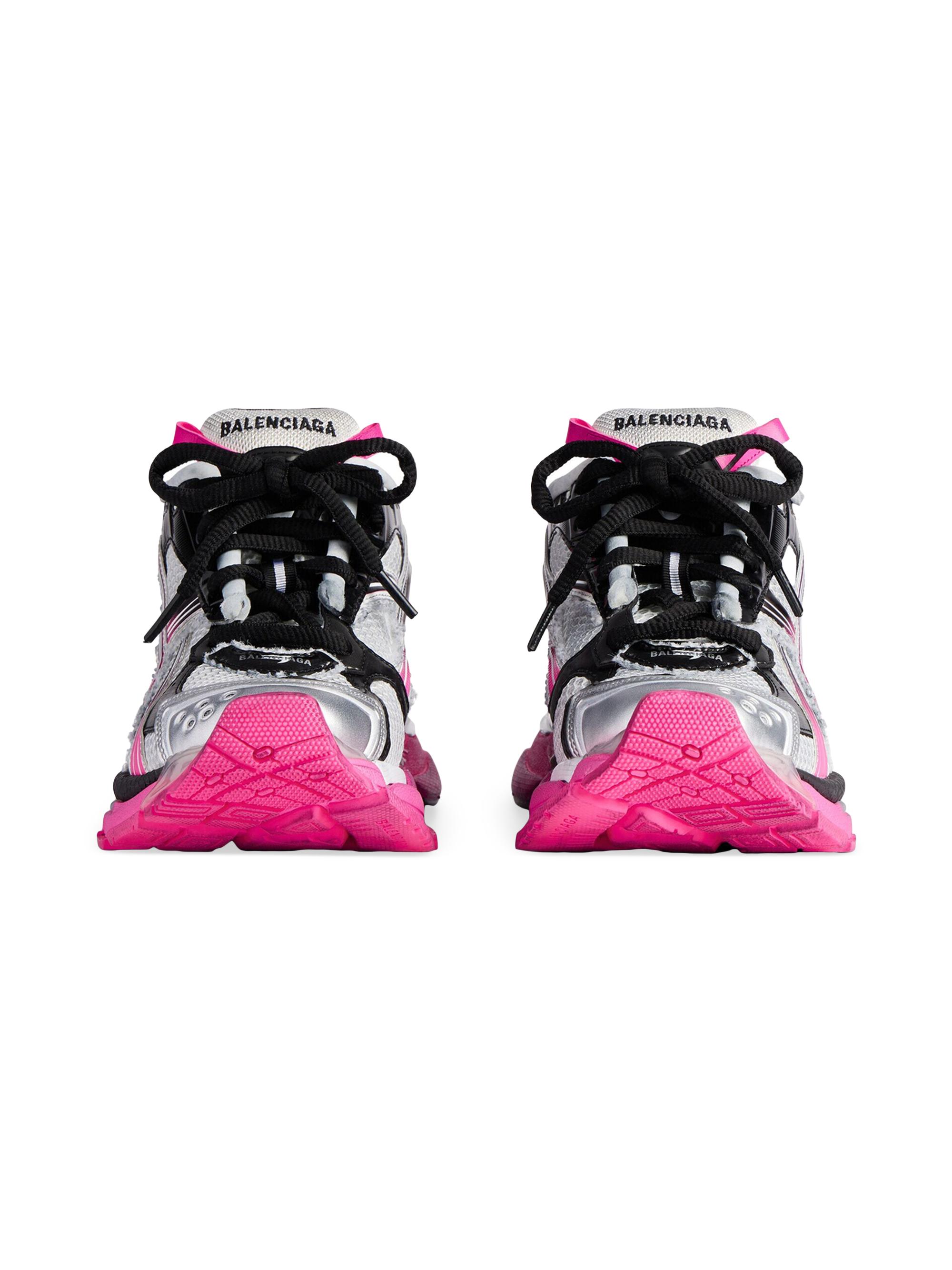 Balenciaga Women's Runner Gradient Sneakers - White Pink | Thumbnail 4