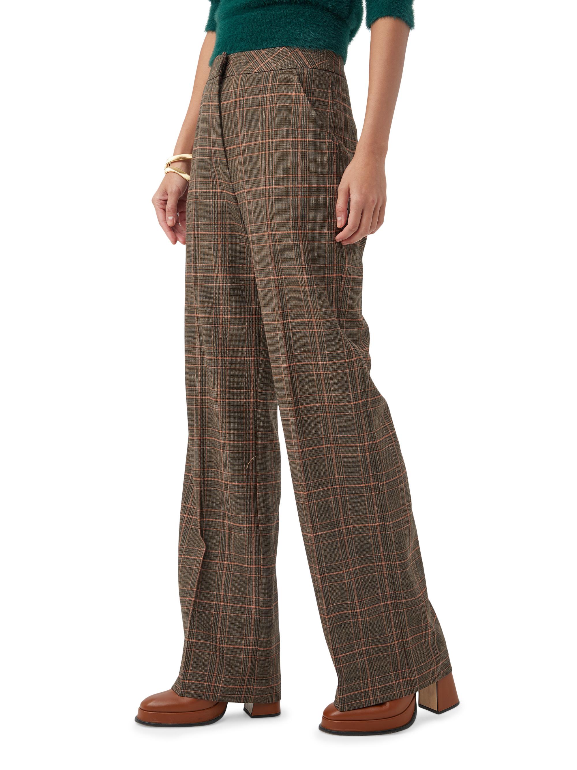 Trina Turk Sadie Plaid Wide-Leg Pants Saks Fifth Avenue