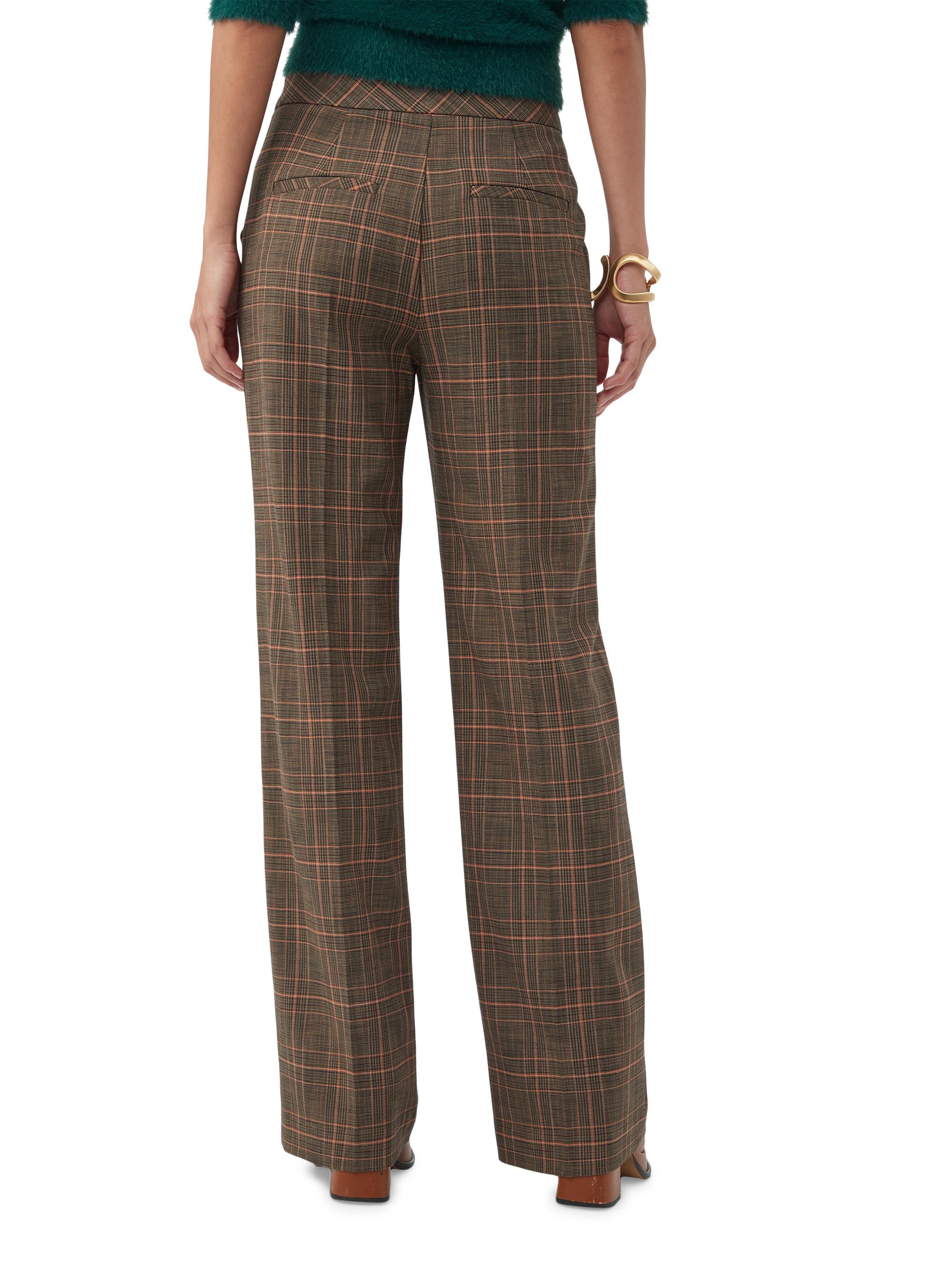 Trina Turk Sadie Plaid Wide-Leg Pants | Saks Fifth Avenue