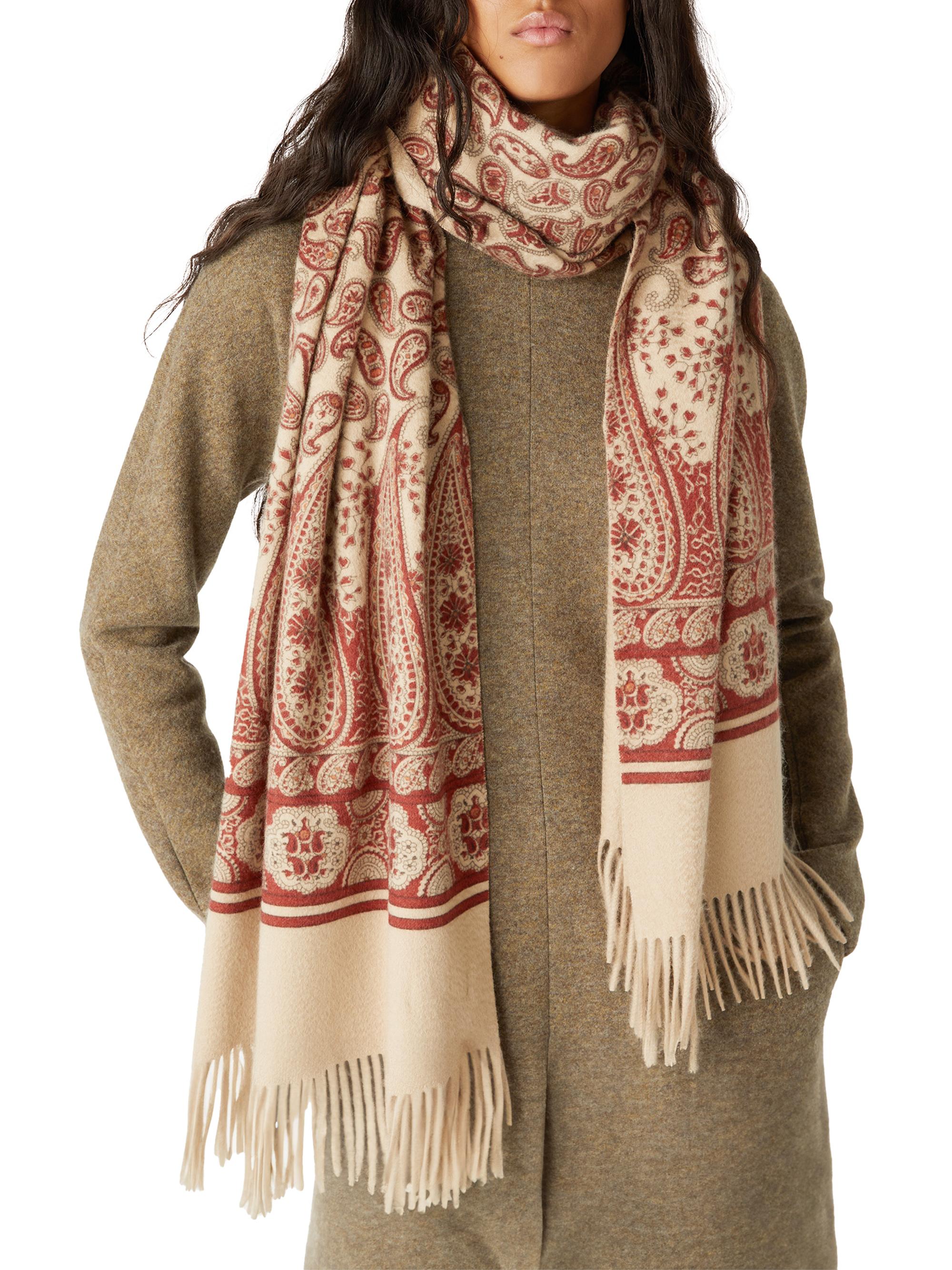 Loro Piana Women's Fenera Paisley Silk Scarf - Golden Shade Barn