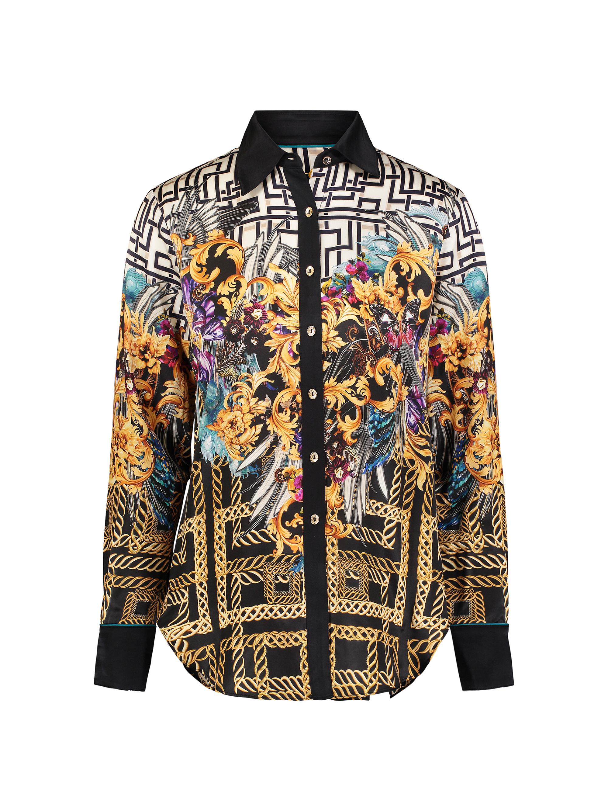 Robert Graham Women's Gabriela Geometric Print Long-Sleeve Shirt