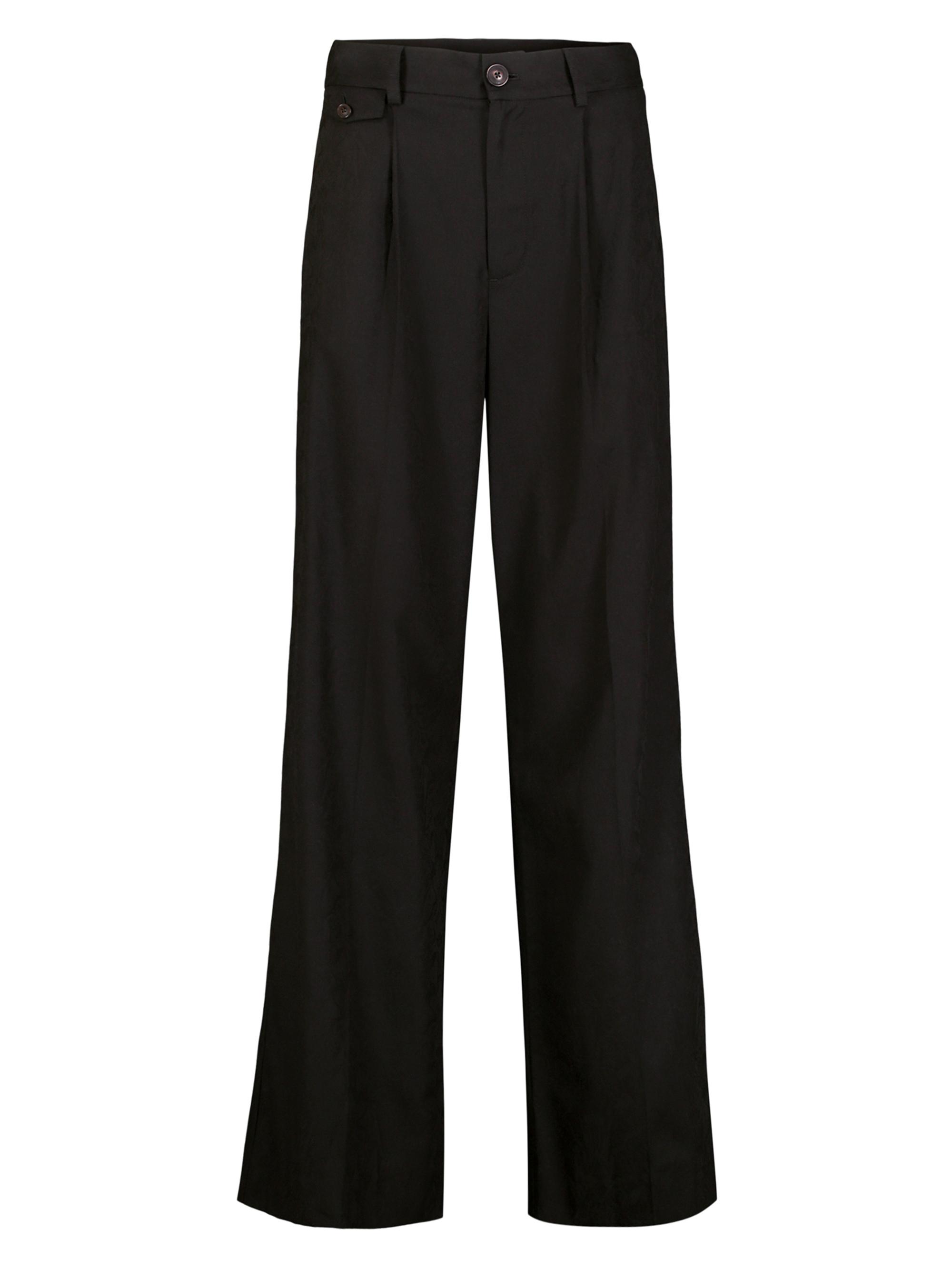 Robert Graham Women's Cassandra Jacquard High-Rise Wide-Leg Pants - Black