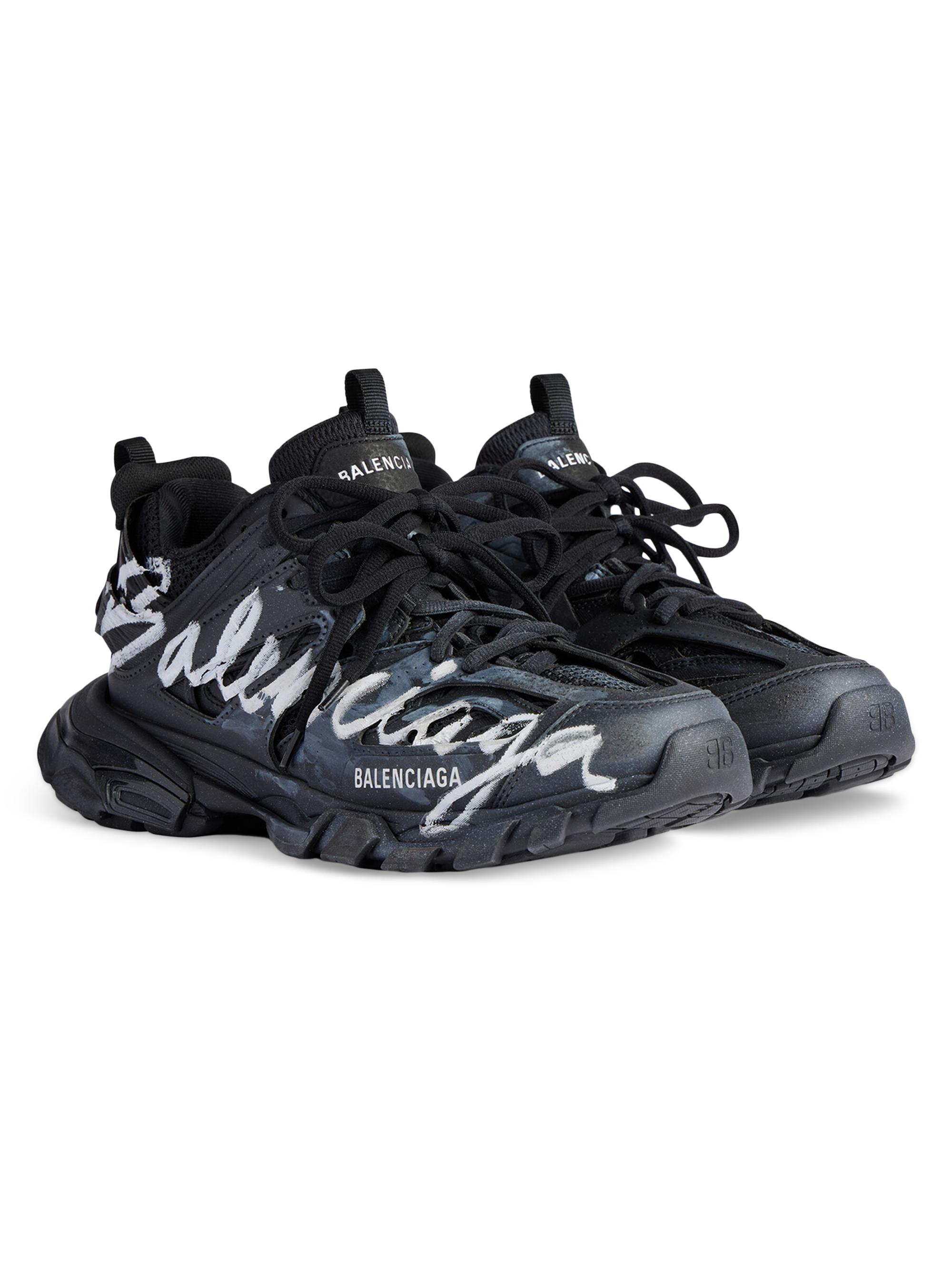 Balenciaga Track Signature Sneakers | Saks Fifth Avenue