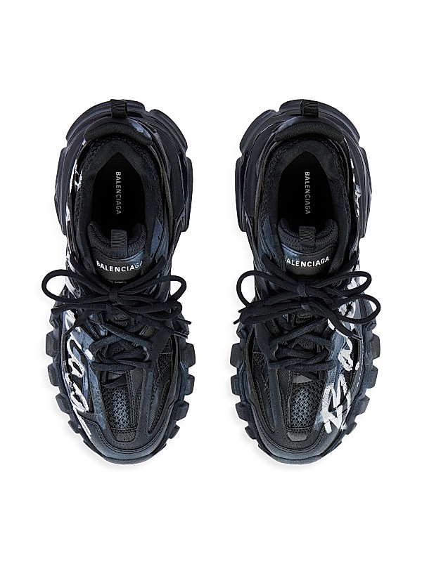 Shop Balenciaga Track Signature Sneakers | Saks Fifth Avenue Shop Balenciaga Track Signature Sneakers | Saks Fifth Avenue