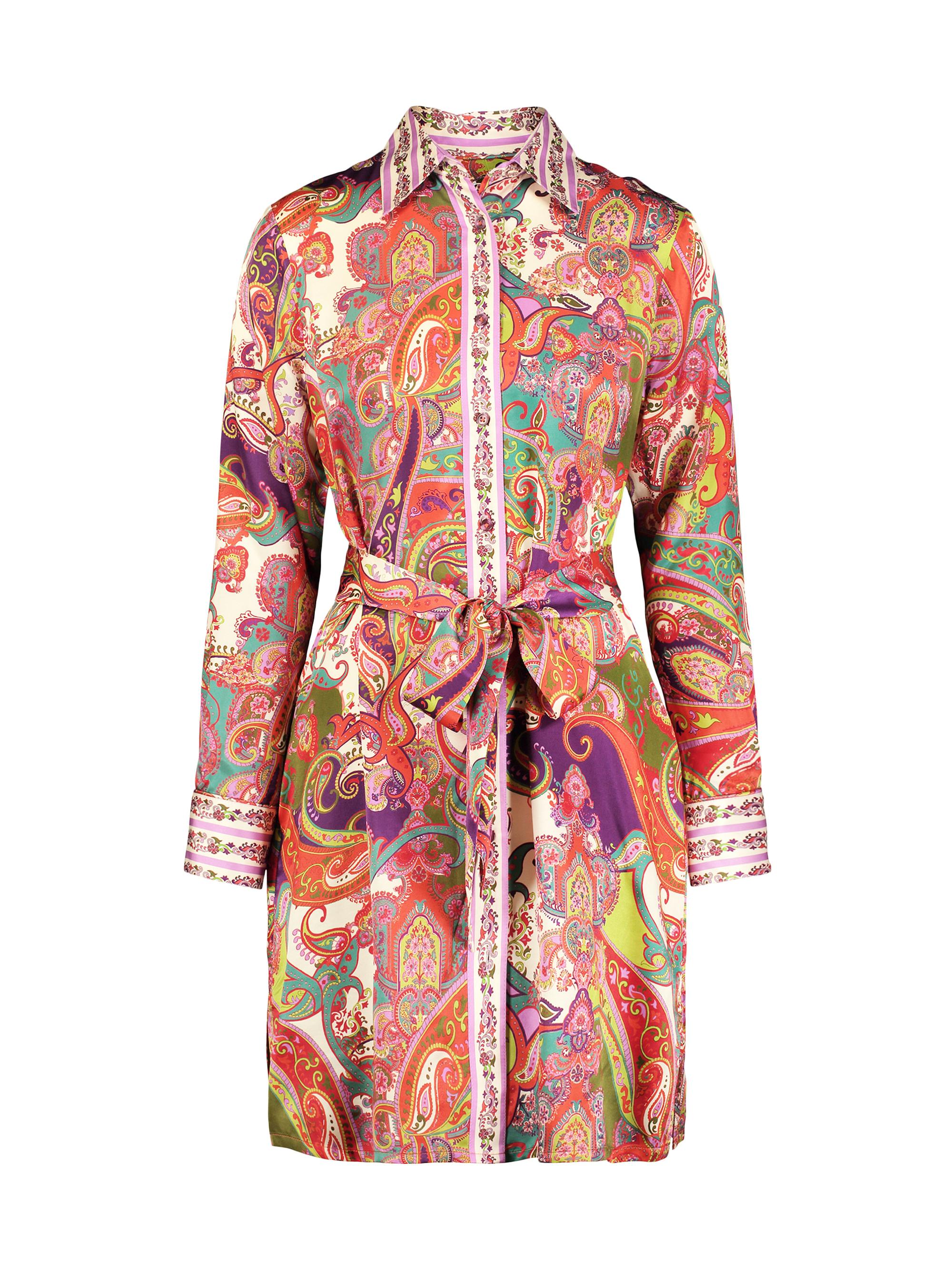 Robert Graham Women's Charlotte Paisley Long-Sleeve Mini-Shirtdress