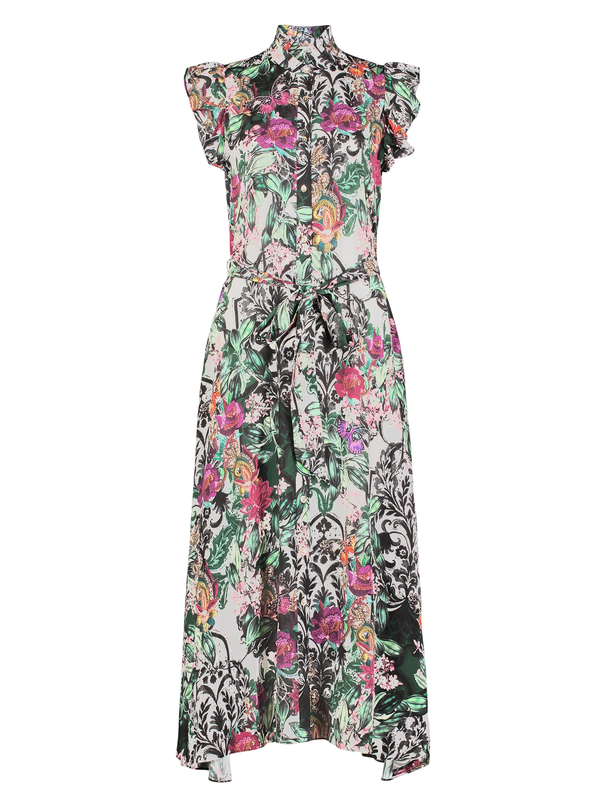 Robert Graham Women's Sadie Floral Crêpe De Chine Sleeveless Midi-Dress