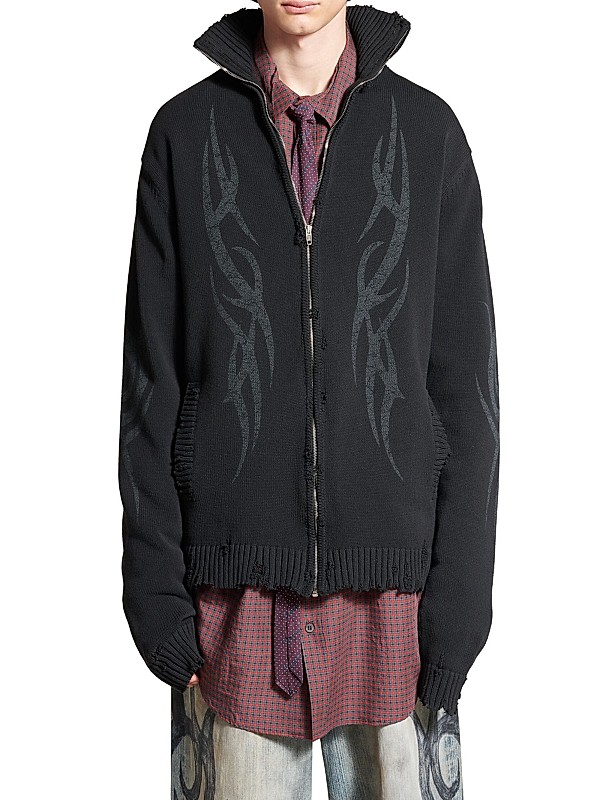 Shop Balenciaga Y2K Zip-Up Cardigan | Saks Fifth Avenue Shop Balenciaga Y2K Zip-Up Cardigan | Saks Fifth Avenue