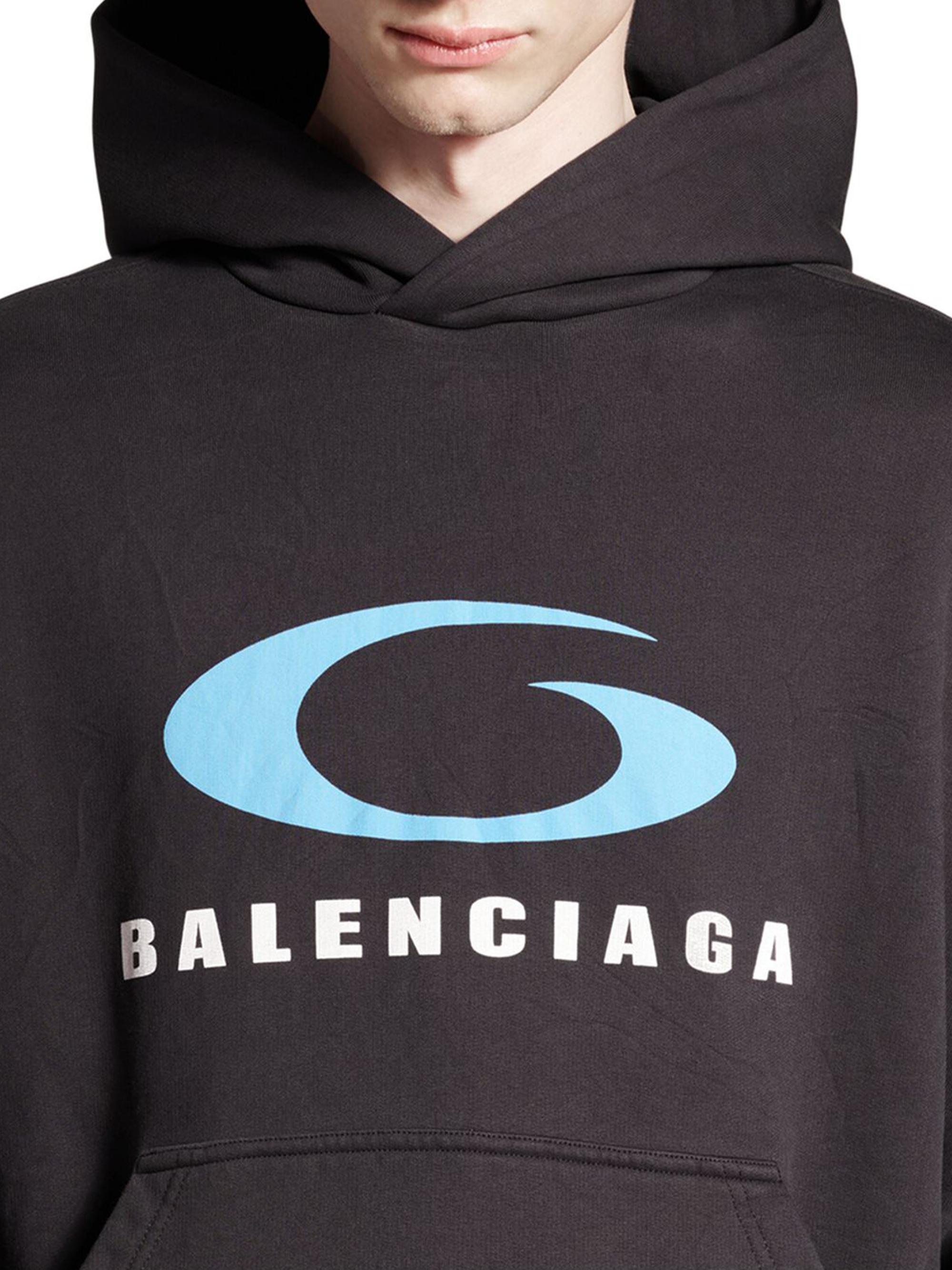 Balenciaga Loop Sports Icon Hoodie Medium Fit | Saks Fifth Avenue