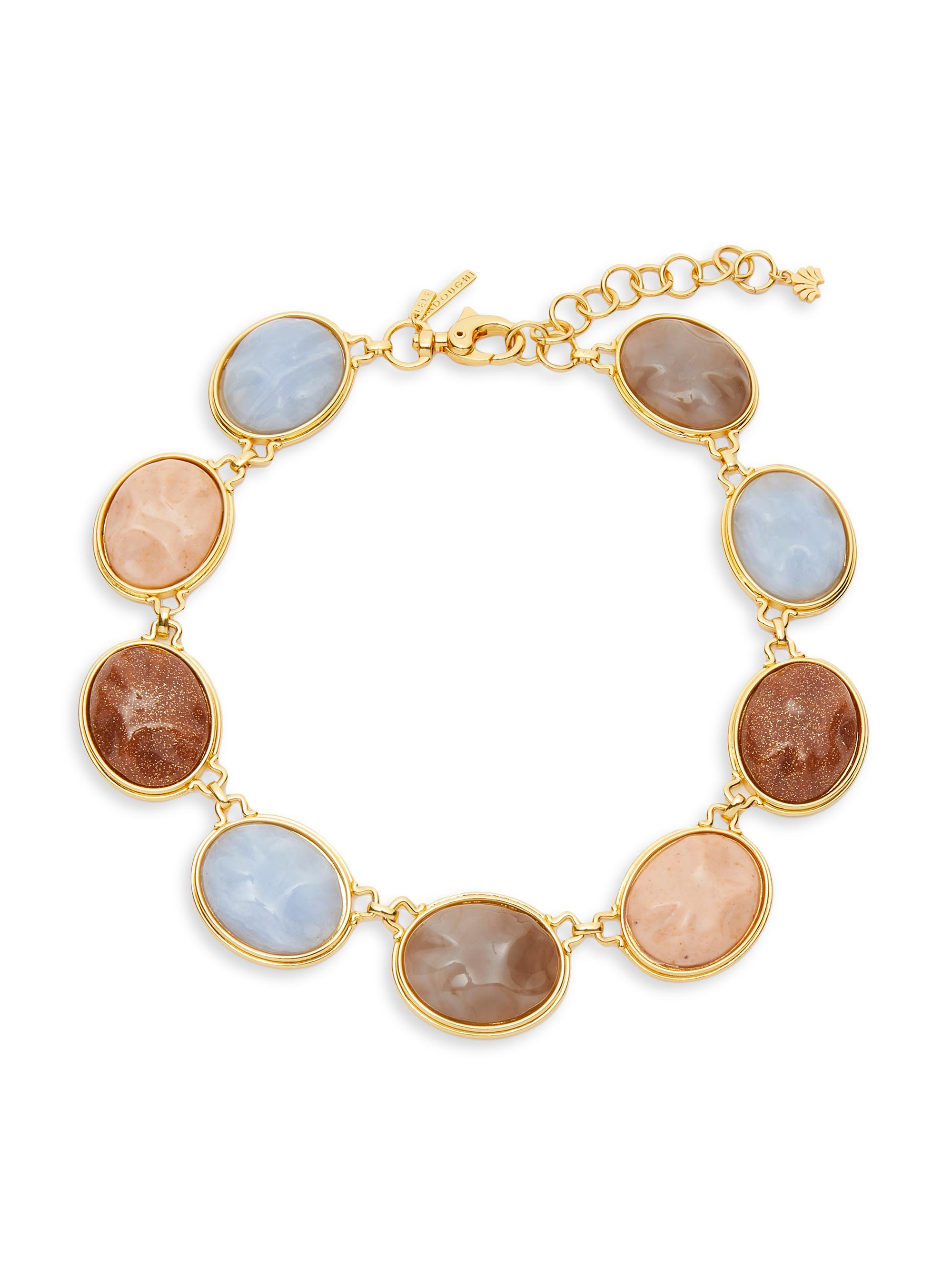 Lele Sadoughi Women's Reflection 14K-Gold-Plated & Resin Collar Necklace - Twilight